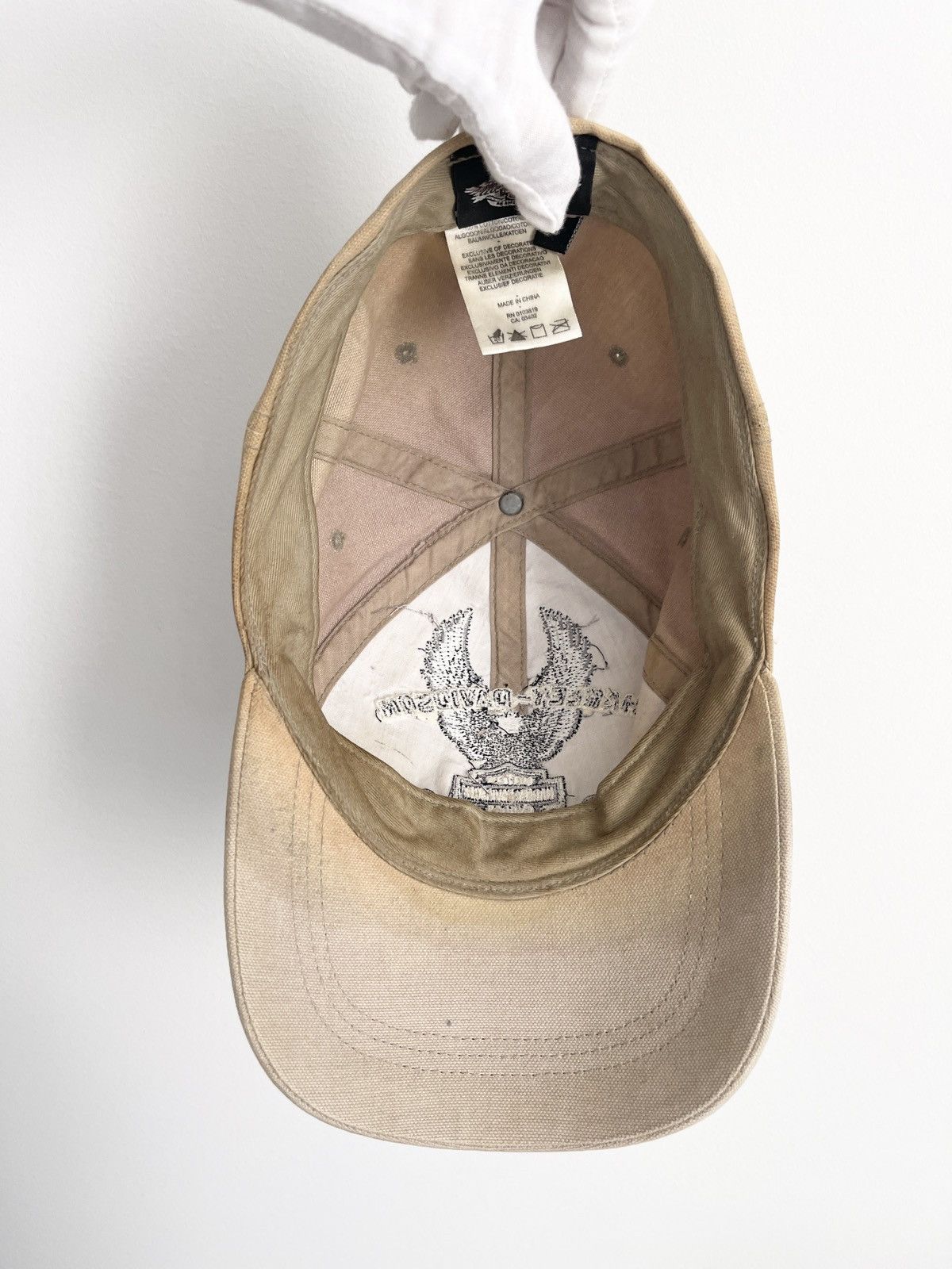Harley Davidson STEAL! 2000s Harley Davidson The Bald Eagle USA Biker Hat Size ONE SIZE - 6 Thumbnail