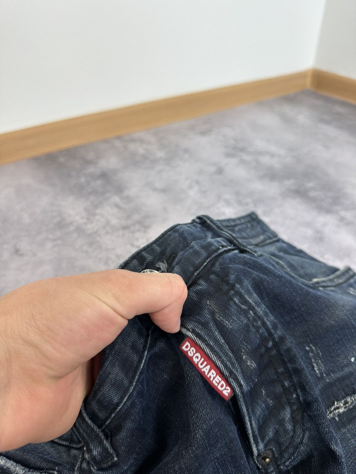 Dsquared2 Dsquared2 Avant Garde Distressed Designer Luxury Opium Jeans Size US 32 / EU 48 - 8 Thumbnail