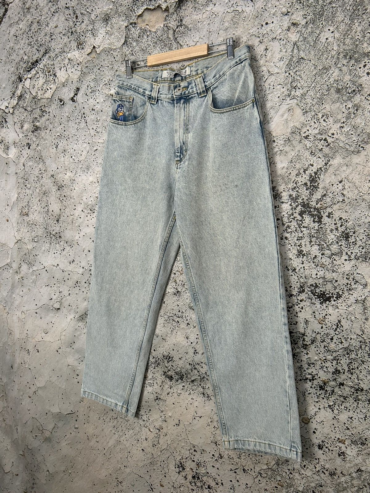 Polar Skate Co. Polar Skate Co Light Blue Skateboarding Baggy Denim Pants Size US 30 / EU 46 - 3 Thumbnail