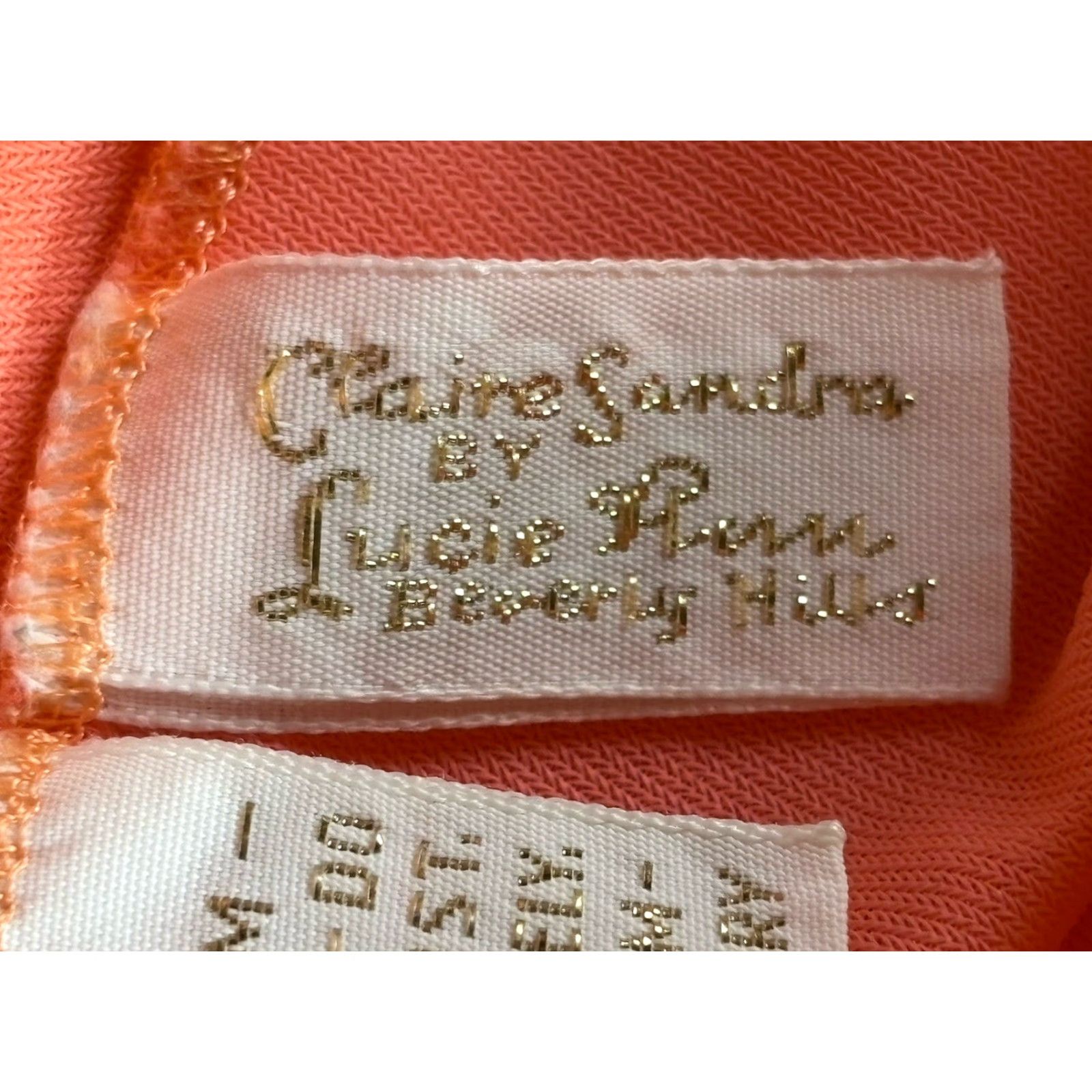 Vintage VINTAGE Lucie Ann Nightgown Nylon Coral Lace Trim Adult Large Womens 1970s Size ONE SIZE - 6 Thumbnail