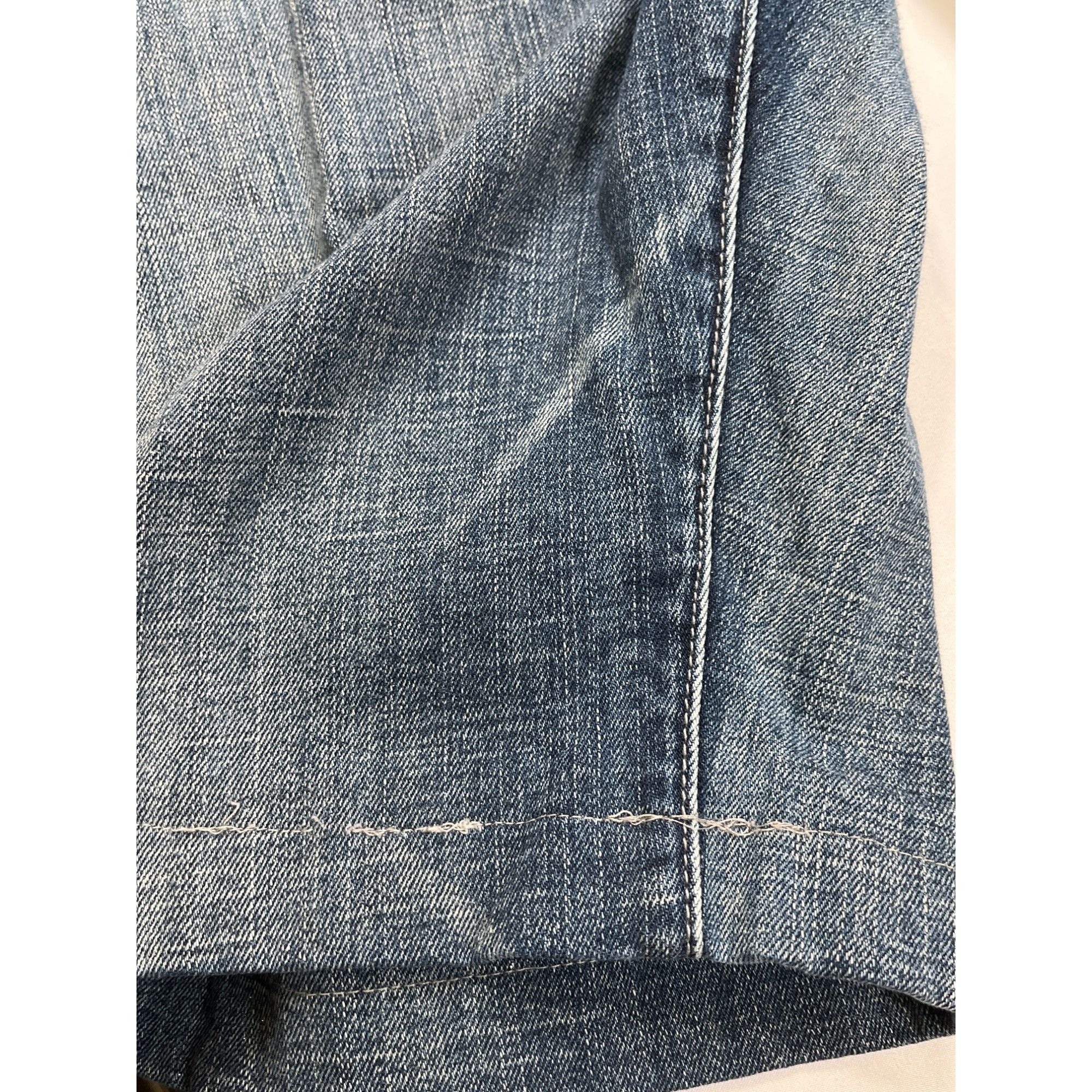 7 For All Mankind 7 For All Mankind SKU 7571 Womens Distressed Blue Denim Jean Size 22" - 11 Thumbnail
