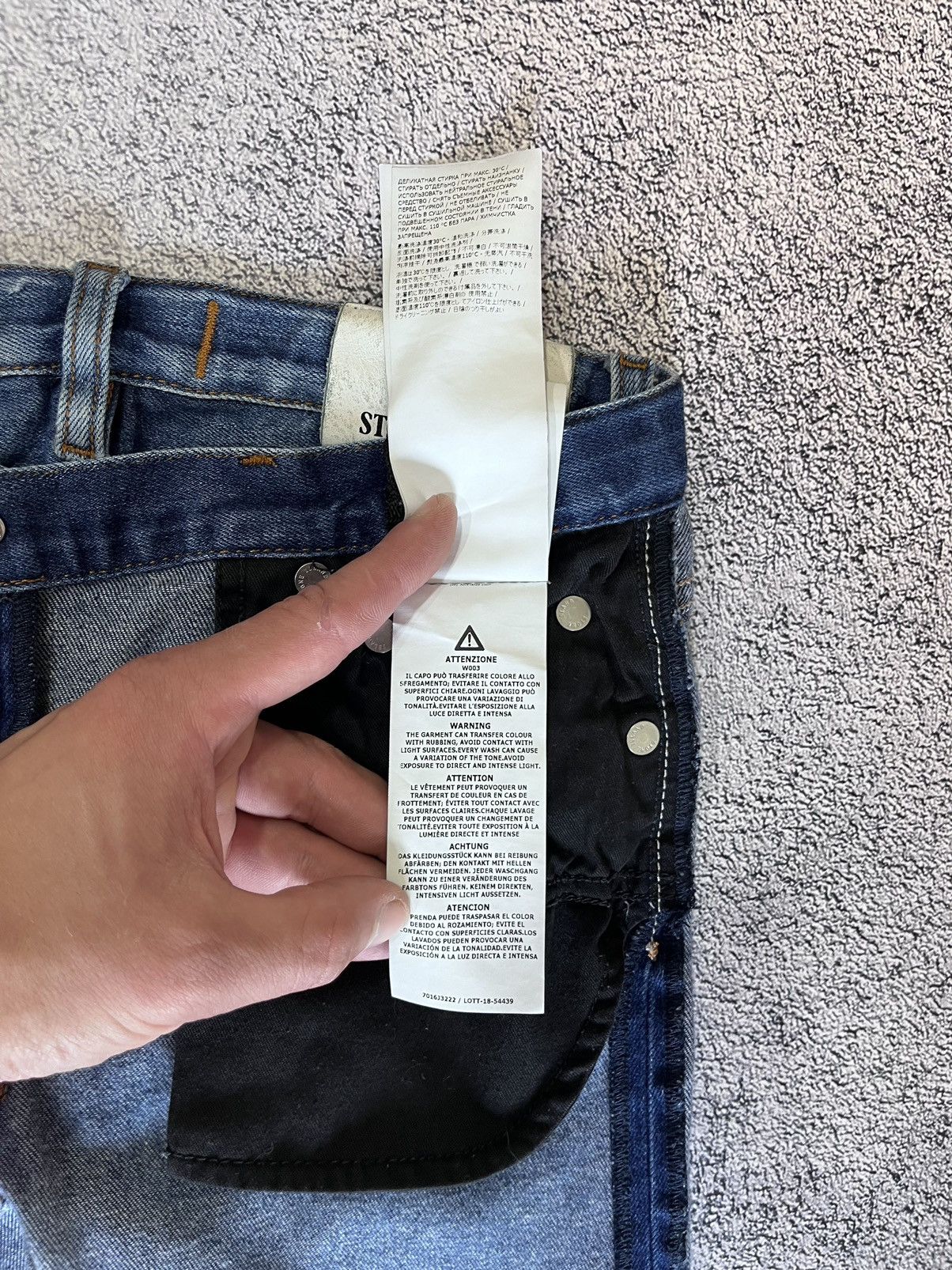 Stone Island Stone Island Junior Logo Patch Kids Jeans Blue Size 8 / 128 Size US 26 / EU 42 - 16 Thumbnail