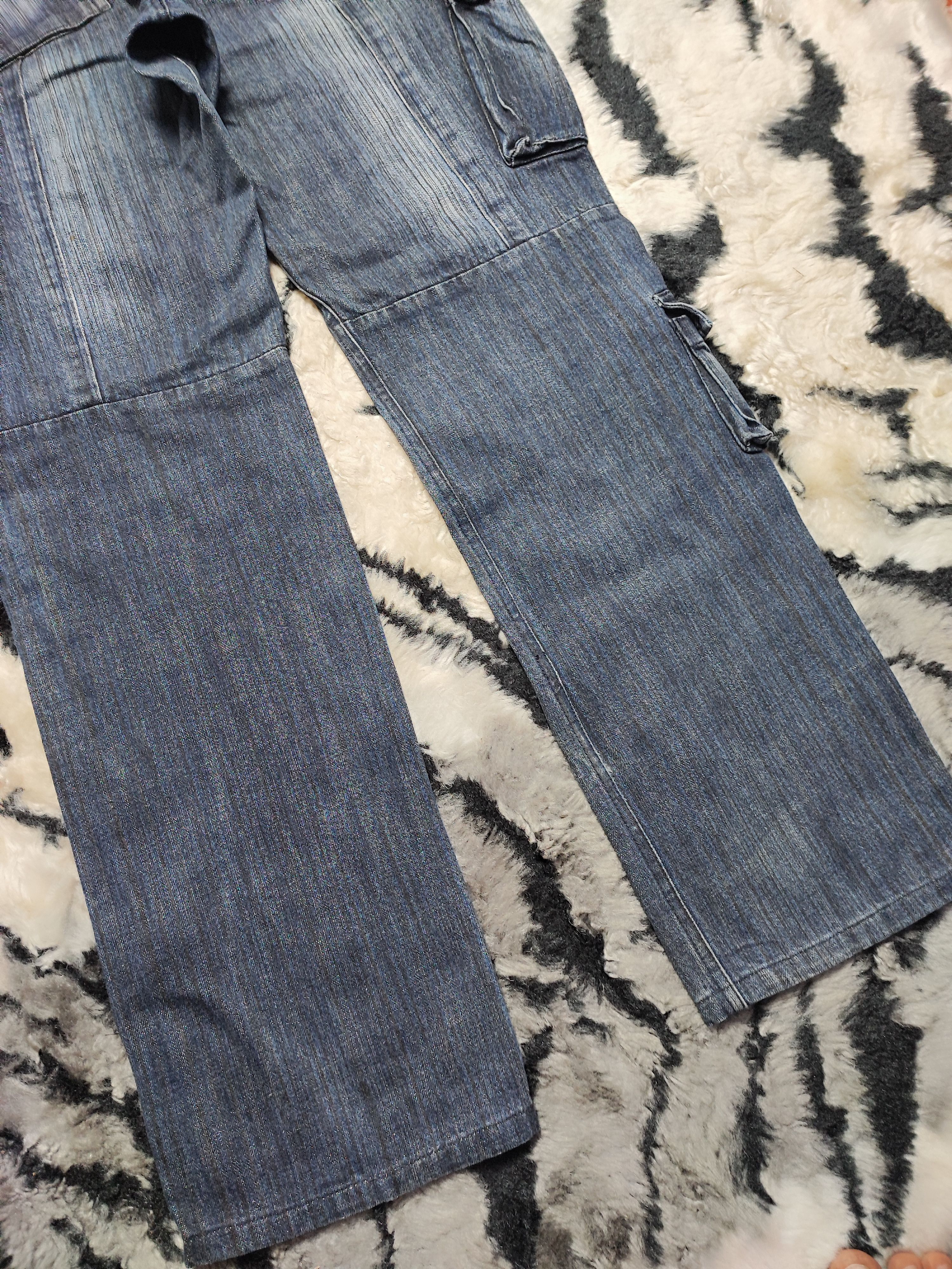 Number (N)ine Distress Baggy Denim Cargo Jeans Pant Japan Size US 32 / EU 48 - 9 Thumbnail