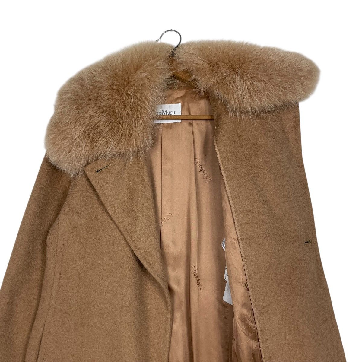 Max Mara Max Mara Brown Coat With Large Fur Collar Size XS / US 0-2 / IT 36-38 - 12 Thumbnail