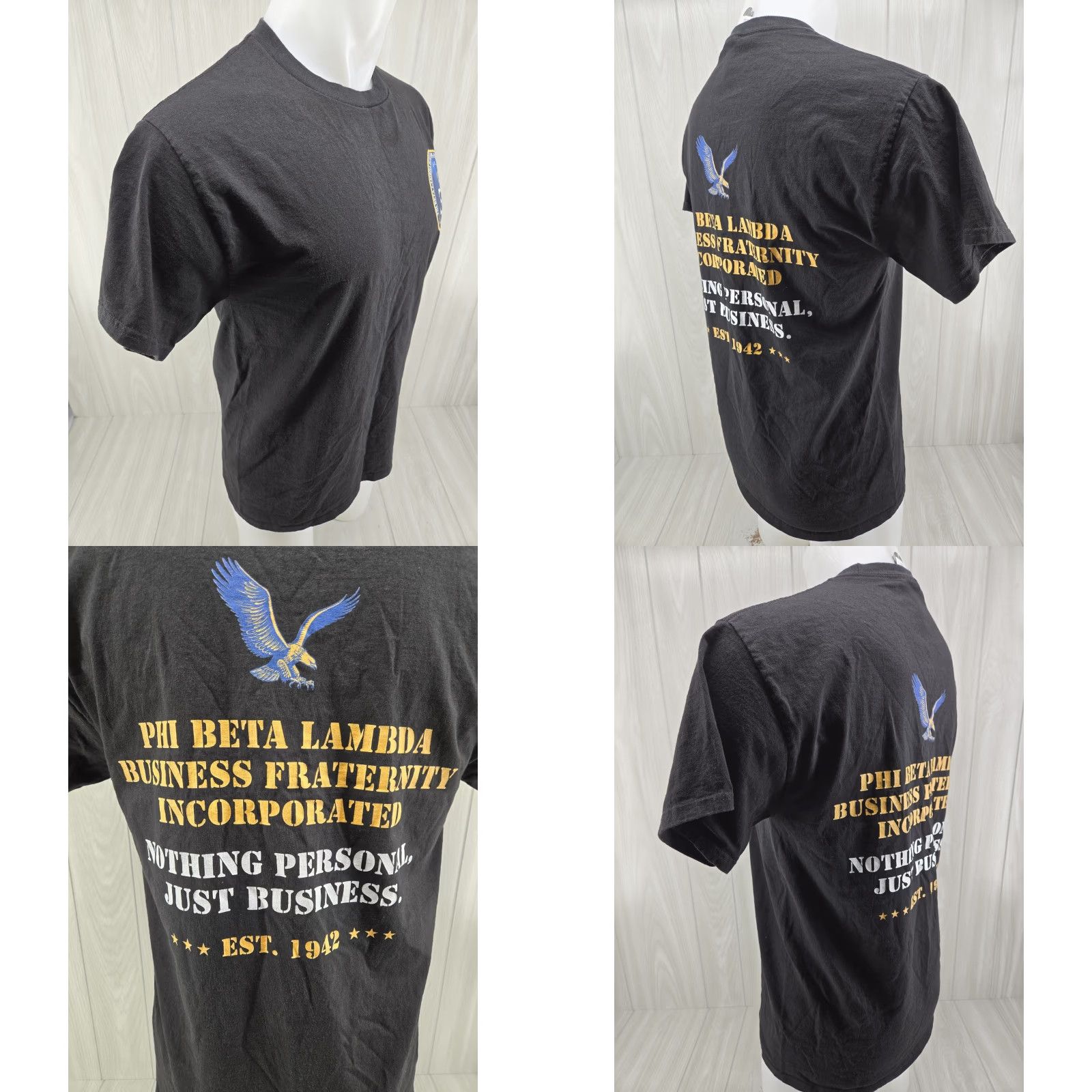 Hanes Hanes Phi Beta Lambda Business Inc T-Shirt Size M Black Crew Neck Short Sleeve Men's Vintage No Size US M / EU 48-50 / 2 - 8 Thumbnail