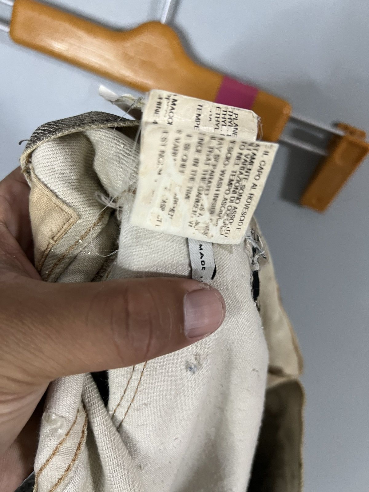 Rick Owens Drkshdw Rick owens ss 2010 cream gravel waxed jeans Size US 32 / EU 48 - 12 Thumbnail