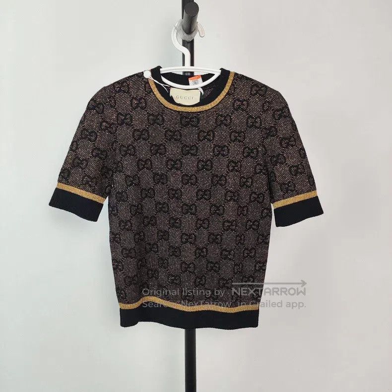 Gucci Gucci Full-print knitted short sleeves Size XS / US 0-2 / IT 36-38 - 1 Thumbnail