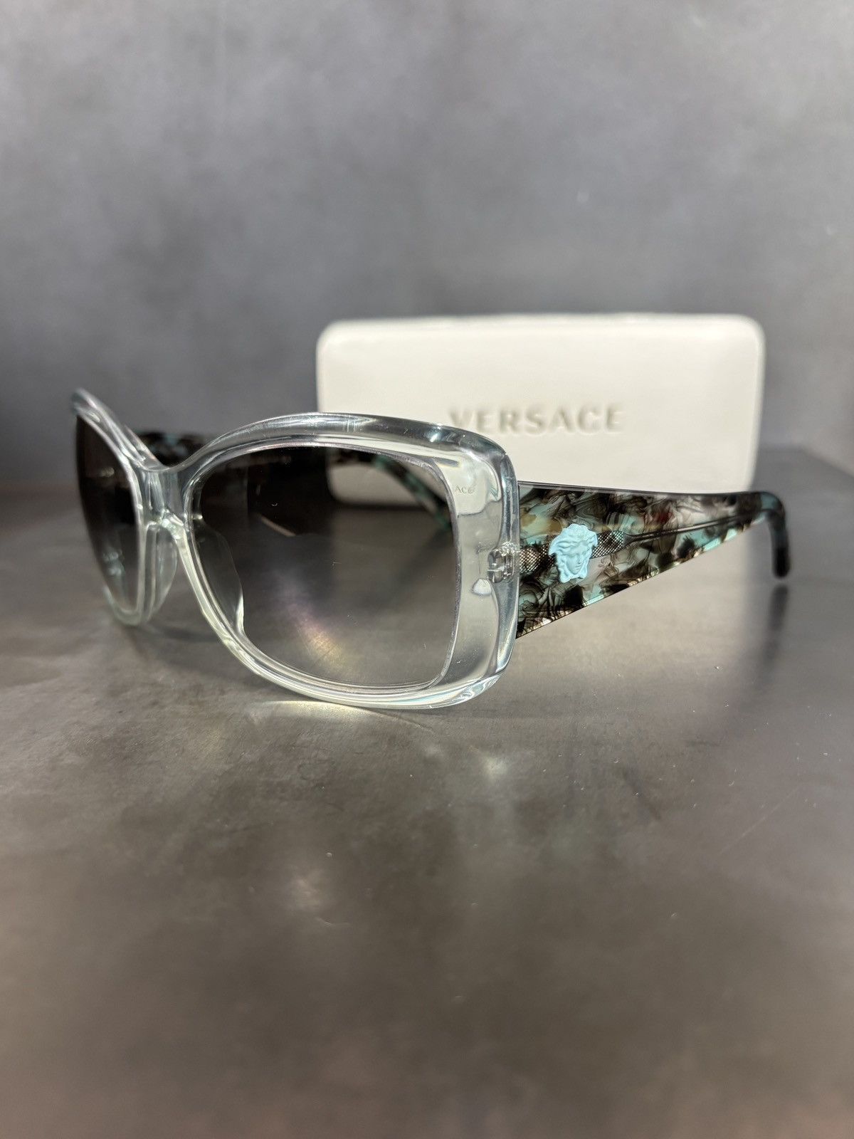 Versace Versace Sunglasses Mod 4235 Medusa Biggie Oversized Blue Size ONE SIZE - 1 Thumbnail