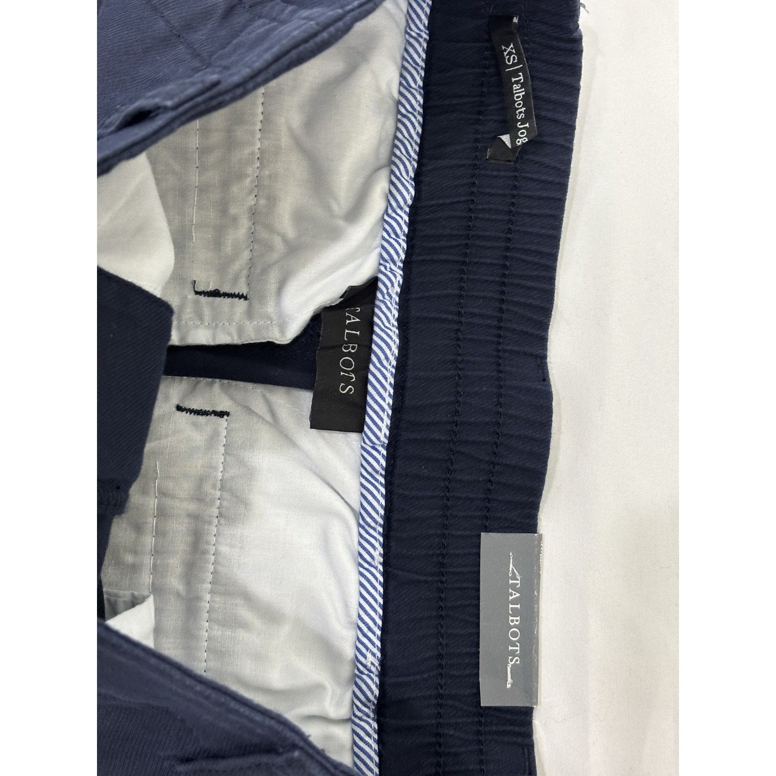 Robert Talbott Talbots Joggers Dress Pants XS Blue Pockets Stretch Ankle Size 28" / US 6 / IT 42 - 4 Thumbnail
