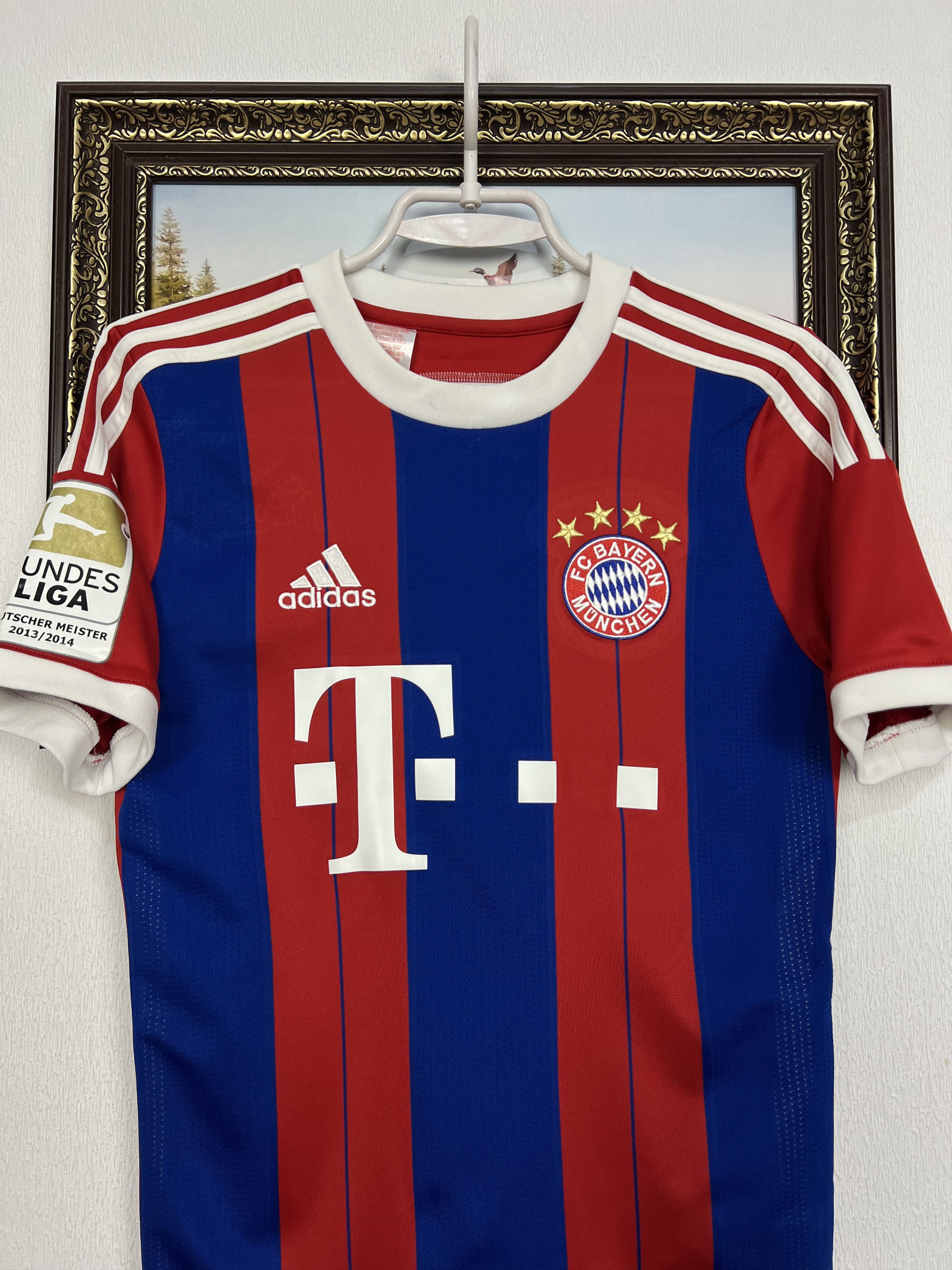 Adidas Bayern Munich football shirt 2014 Soccer Gotze Jersey Boys Size US XXS / EU 40 - 4 Thumbnail