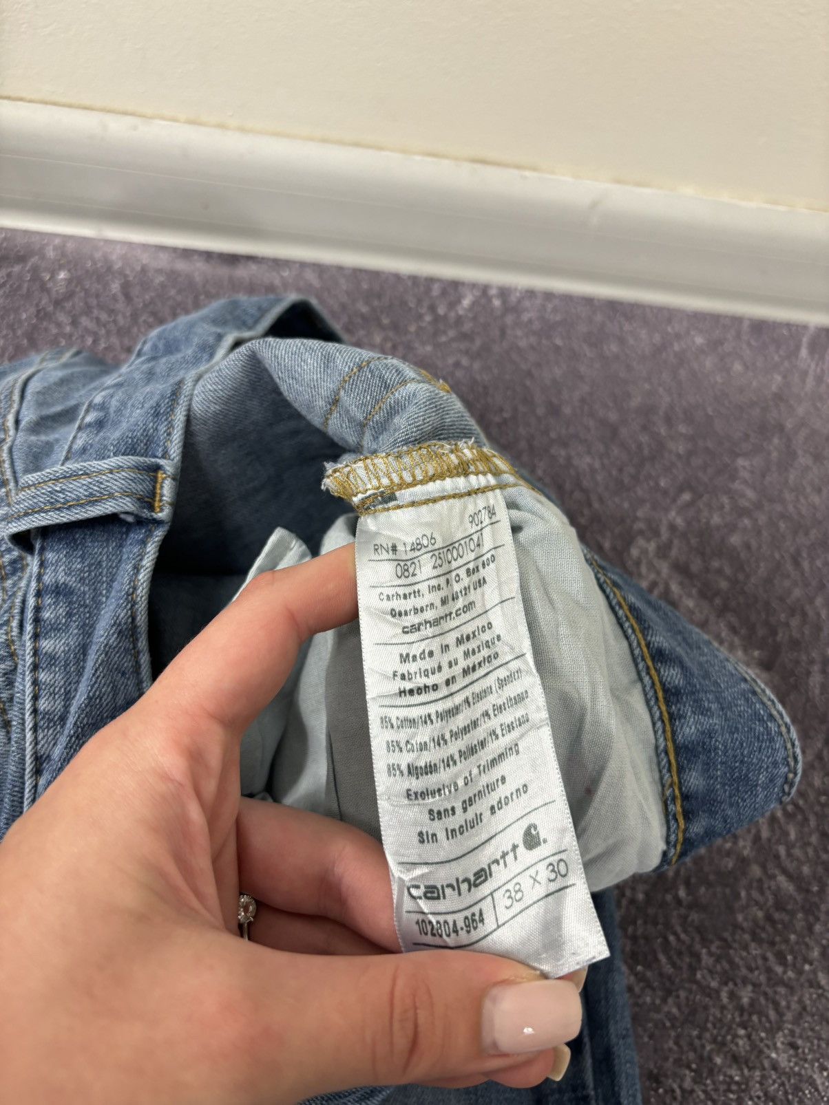Carhartt Vintage Carhartt USA Relaxed Fit Workwear Denim Baggy Jeans Size US 38 / EU 54 - 16 Thumbnail