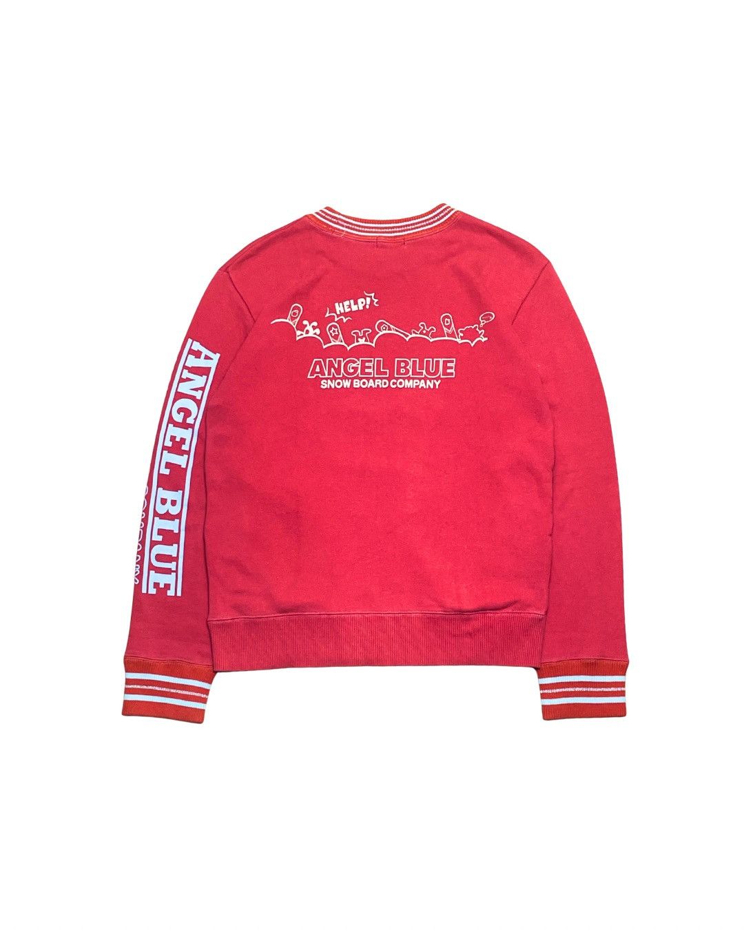 Angel Blue Vintage Angel Blue Red Snowboard Graphic Sweatshirt Size S / US 4 / IT 40 - 4 Thumbnail