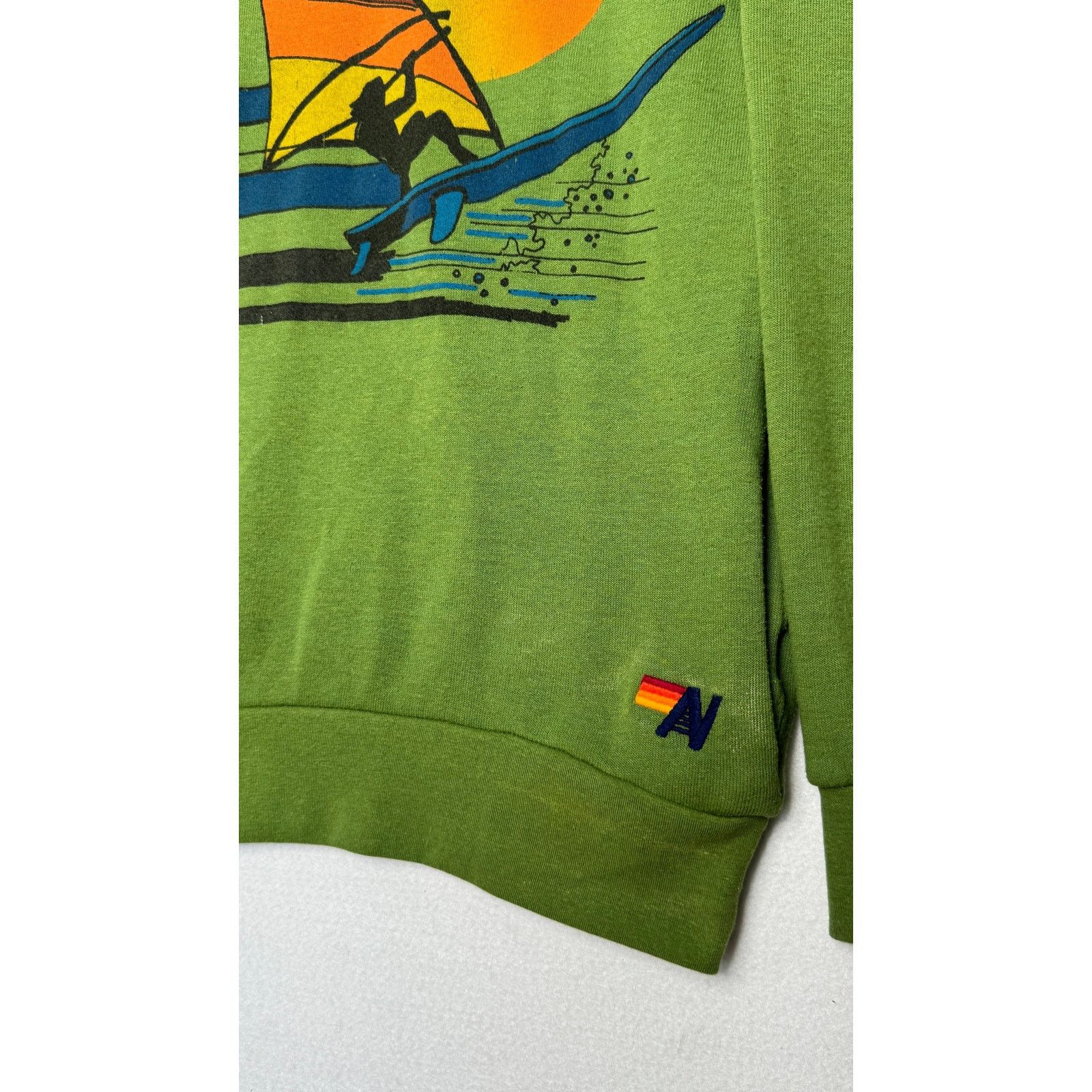 Aviator Nation Early Aviator Nation Surf Sweatshirt Green Rainbow Windsurf Size S / US 4 / IT 40 - 8 Thumbnail