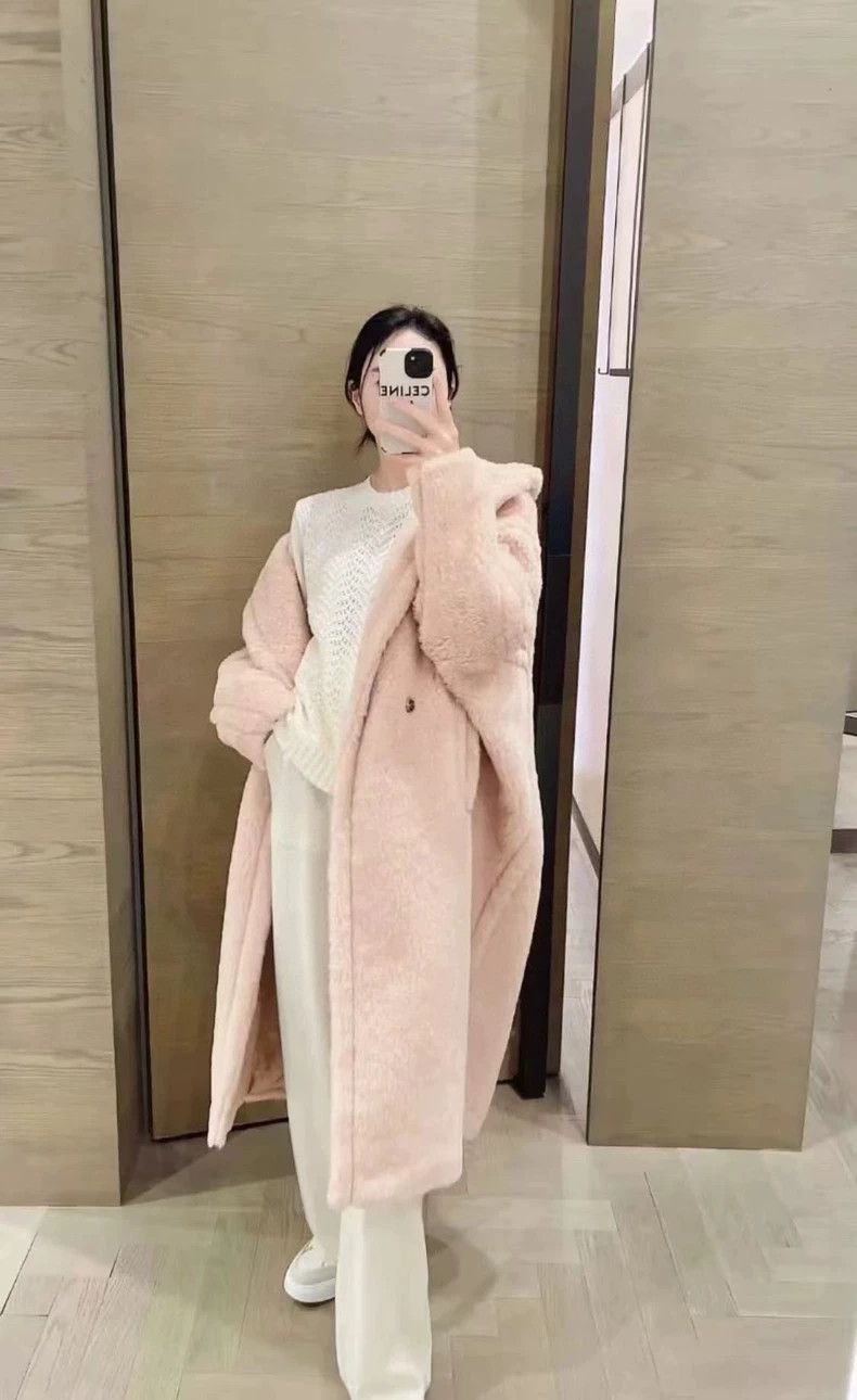 Max Mara Max Mara Teddy Bear Coat Jacket Classic Doll Pink Size XS / US 0-2 / IT 36-38 - 7 Thumbnail