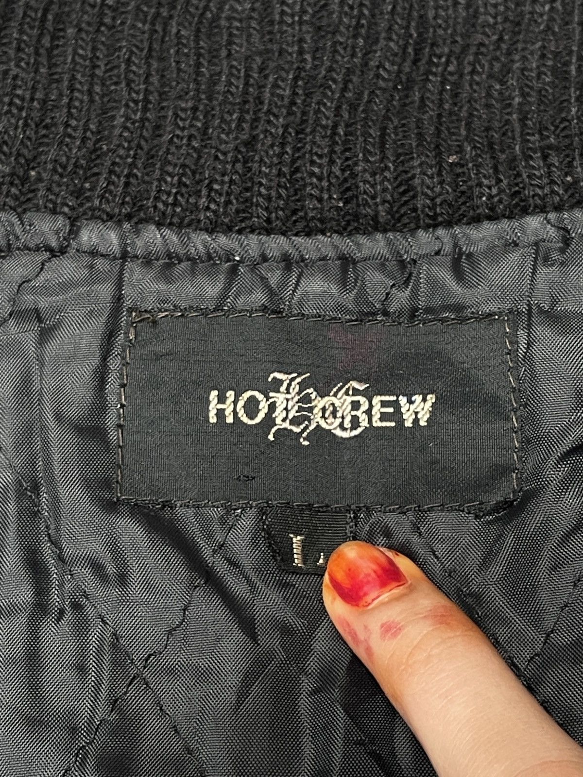 Vintage Vintage Brand Hotcrew Leather Varsity Jacket 1980s Size US L / EU 52-54 / 3 - 9 Thumbnail