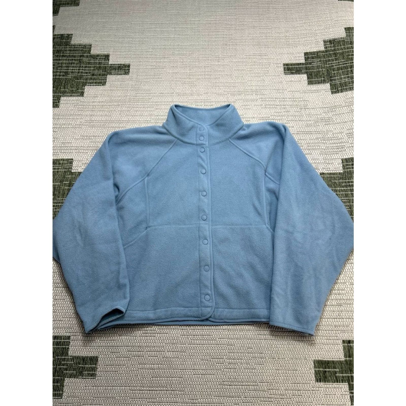 Outdoor Voices Outdoor Voices RecFleece Snap Jacket Womens 2XL Blue Size XXL / US 16-18 / IT 52-54 - 2 Thumbnail
