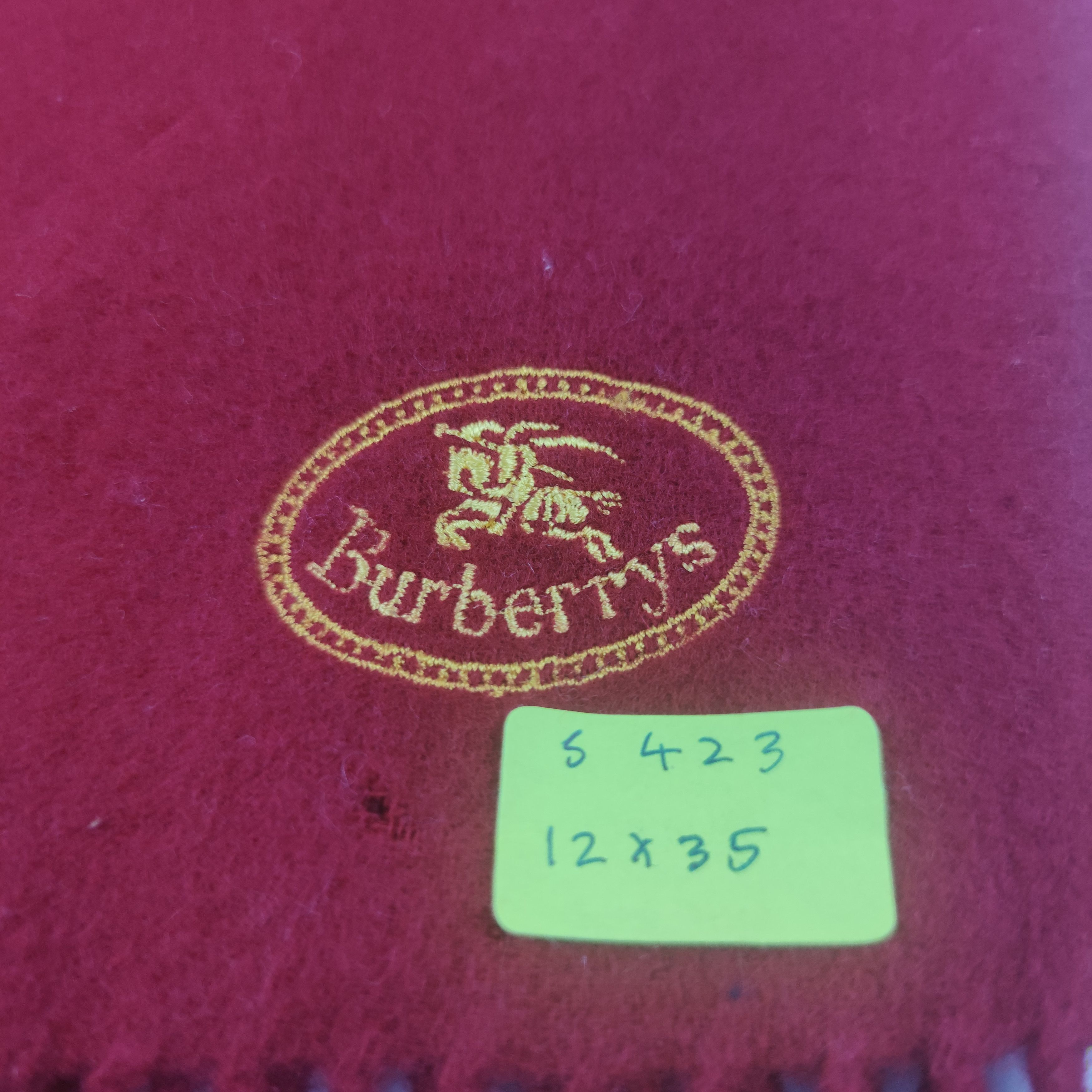 Vintage Burberry Scarf/Muffler/Wool S423 Size ONE SIZE - 6 Thumbnail