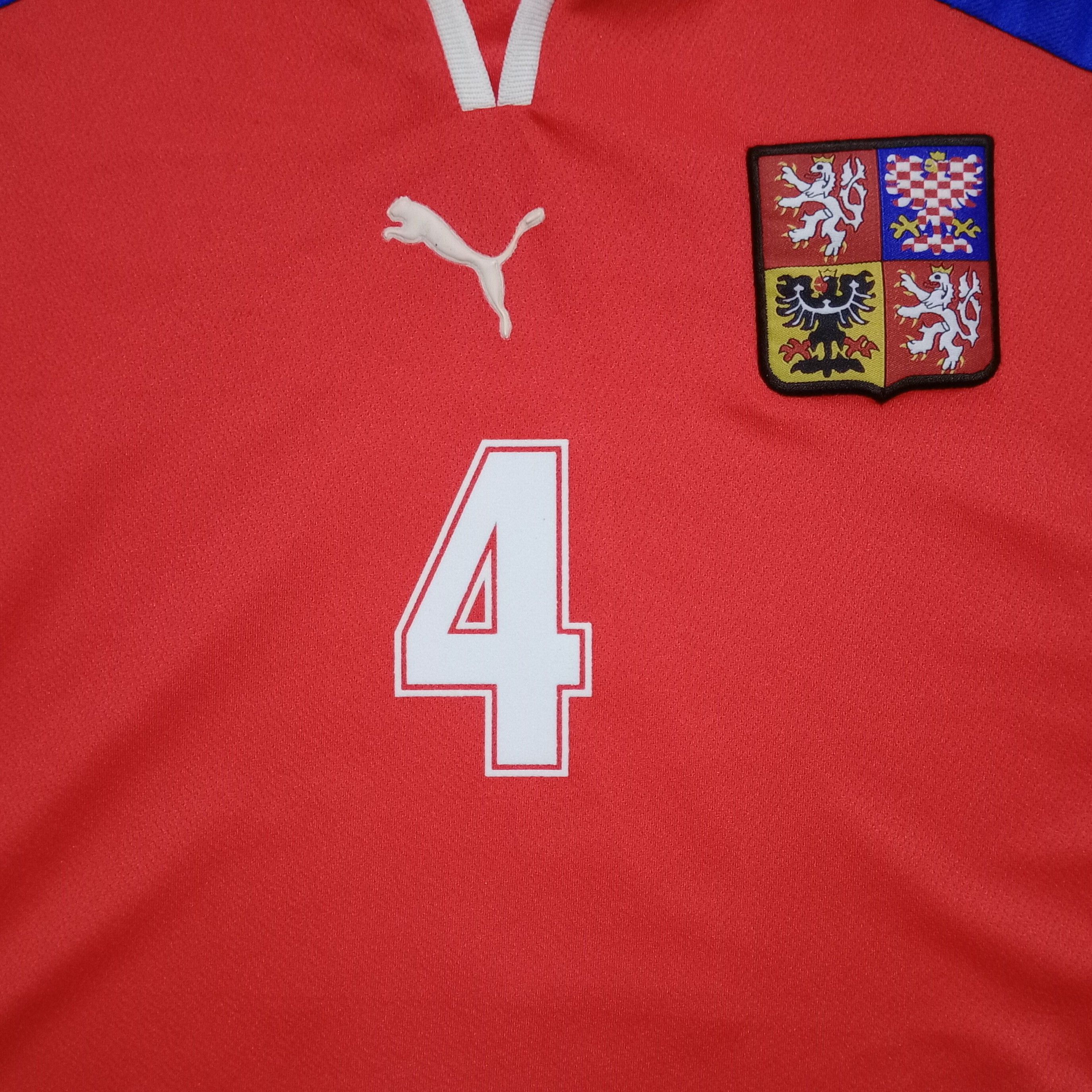 Puma Czech Republic Euro 2000 Home Jersey Nedved 11 Size US L / EU 52-54 / 3 - 3 Thumbnail
