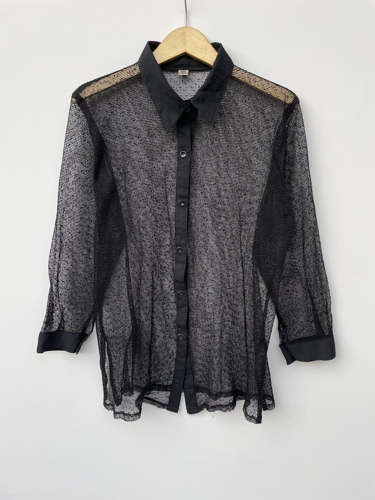 If Six Was Nine Japanesebrand Fishnet button up shirt Ifsixwasnin style Size US M / EU 48-50 / 2 - 3 Thumbnail