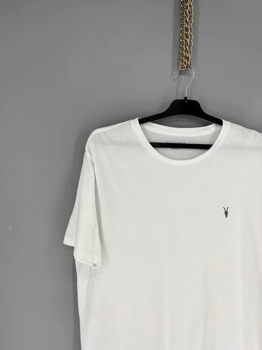Allsaints Vintage Basic Allsaints Mini Logo Basic Tee Old Money Size US XXL / EU 58 / 5 - 4 Thumbnail