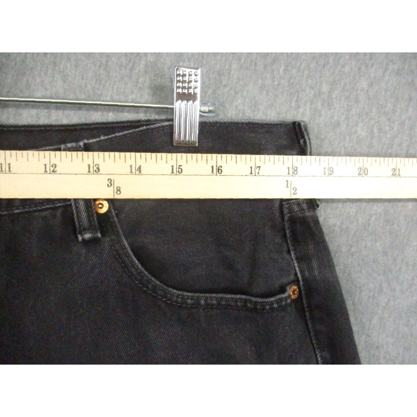 Levi's Levi's 501 Jeans Mens 38x34 Black Denim Straight 501 Button Fly Classic Vintage Jeans Mens Size US 38 / EU 54 - 3 Thumbnail
