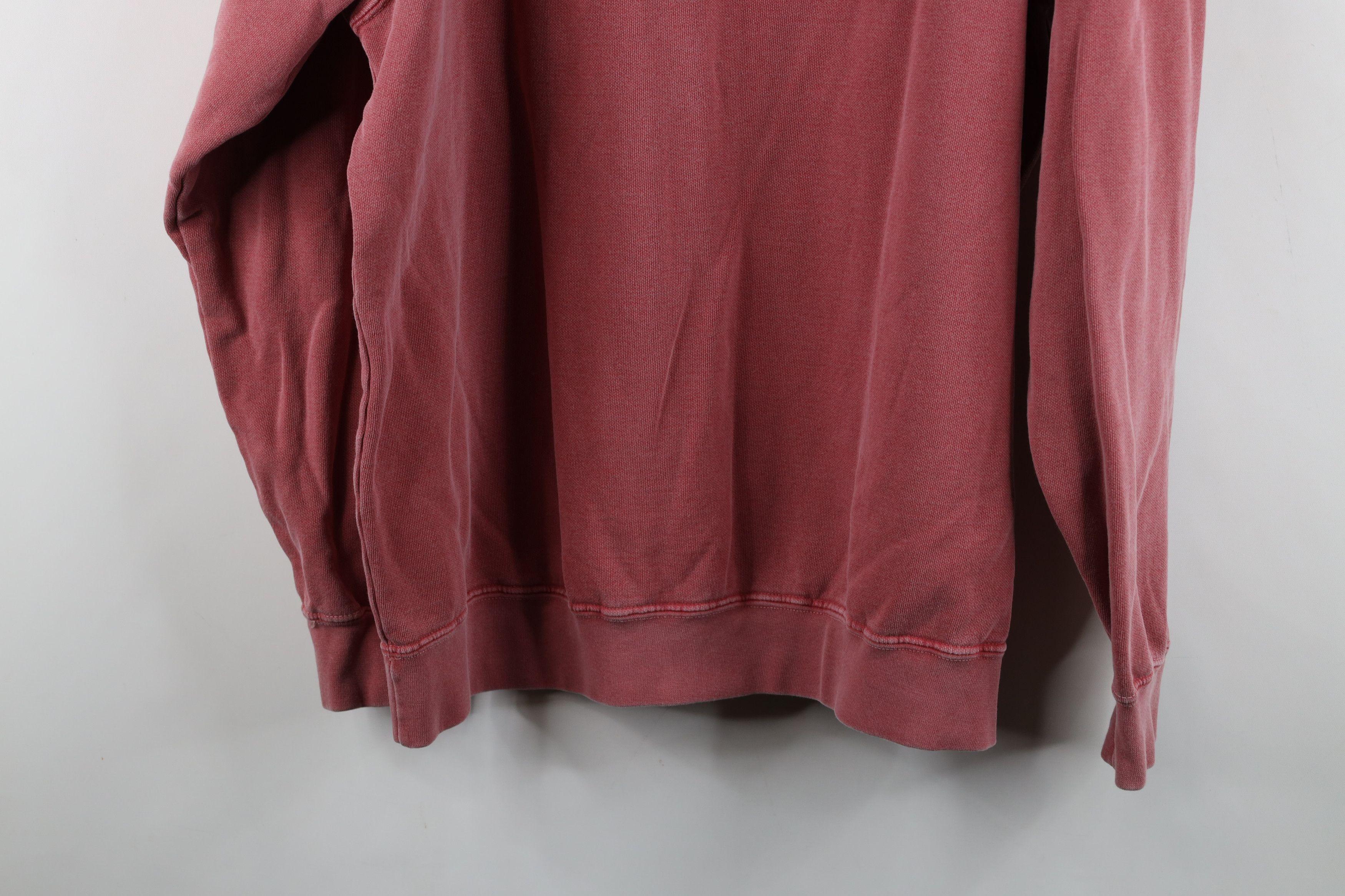 Vintage Vintage 90s Y2K Streetwear Stonewash Crewneck Sweatshirt Red Size US XL / EU 56 / 4 - 12 Thumbnail