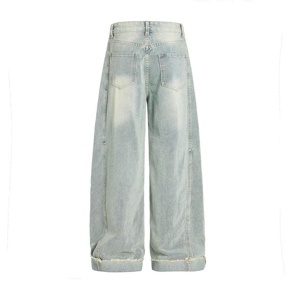 Jean Punk vintage washed distressed raw edge jeans Size US 32 / EU 48 - 2 Thumbnail