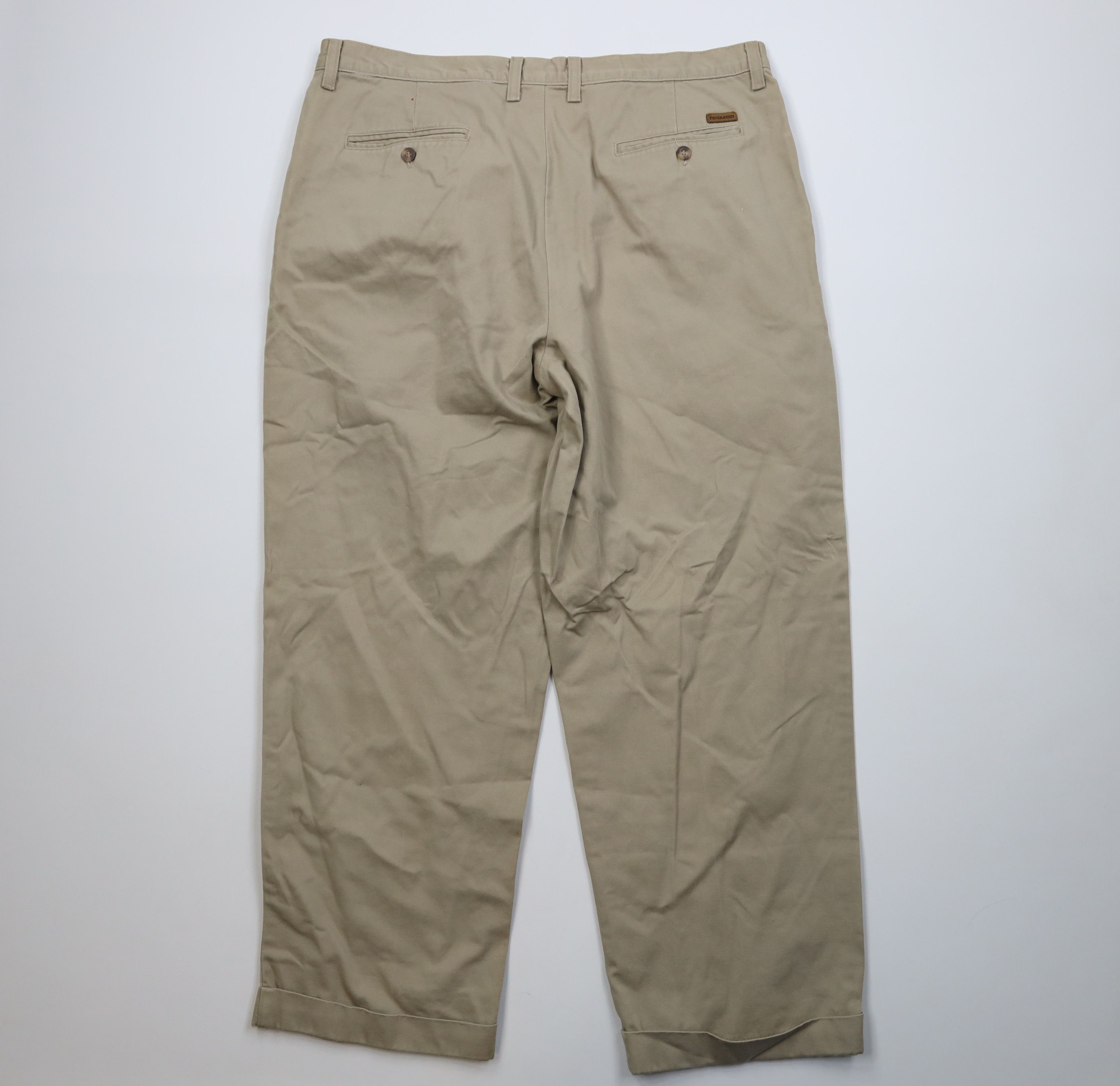 Pendleton Vintage 90s Pendleton Cuffed Wide Leg Chino Pants Beige Size US 40 / EU 56 - 11 Thumbnail