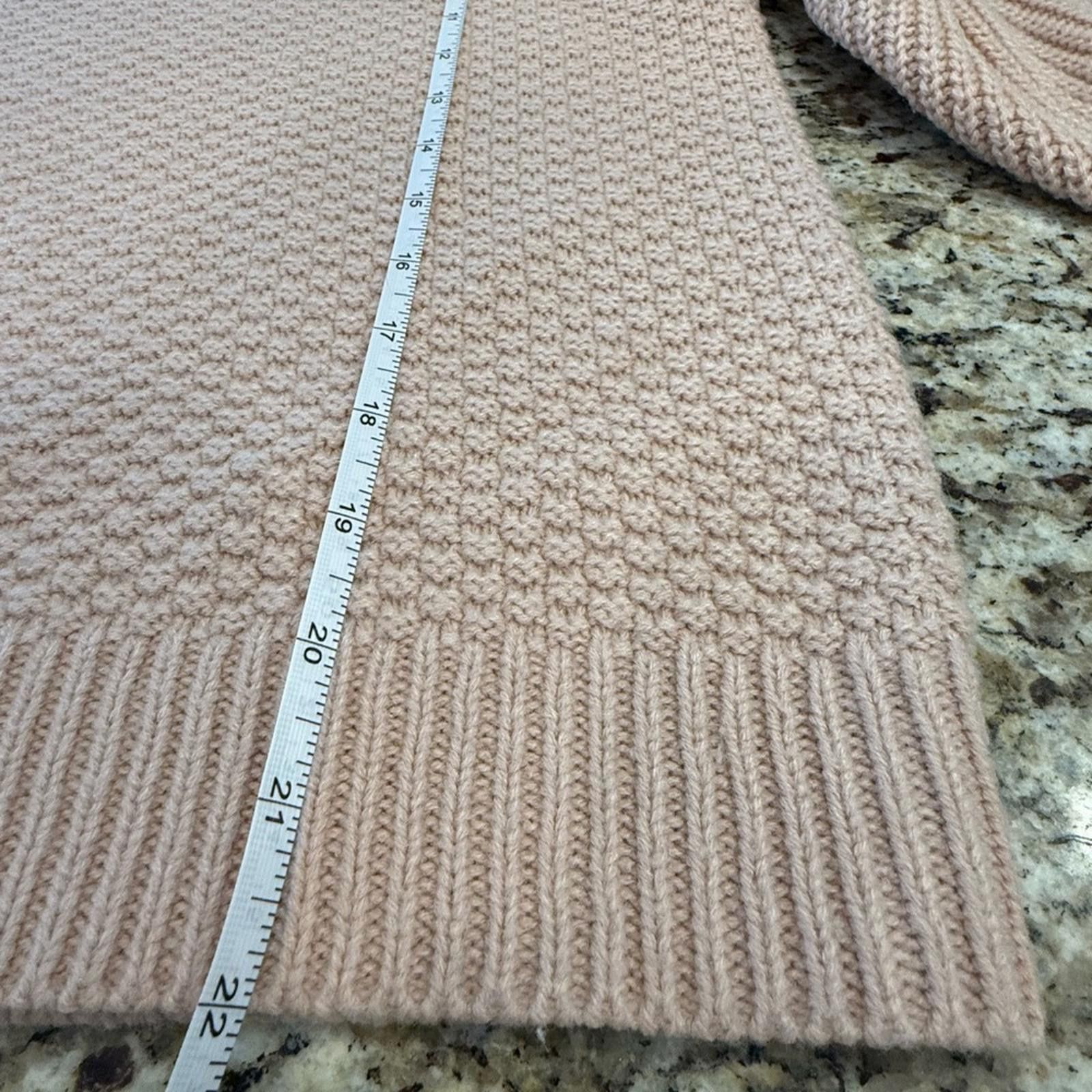 Topshop TOPSHOP pinkish tan sweater checkered ribbed knit SZ 4 Size S / US 4 / IT 40 - 10 Thumbnail