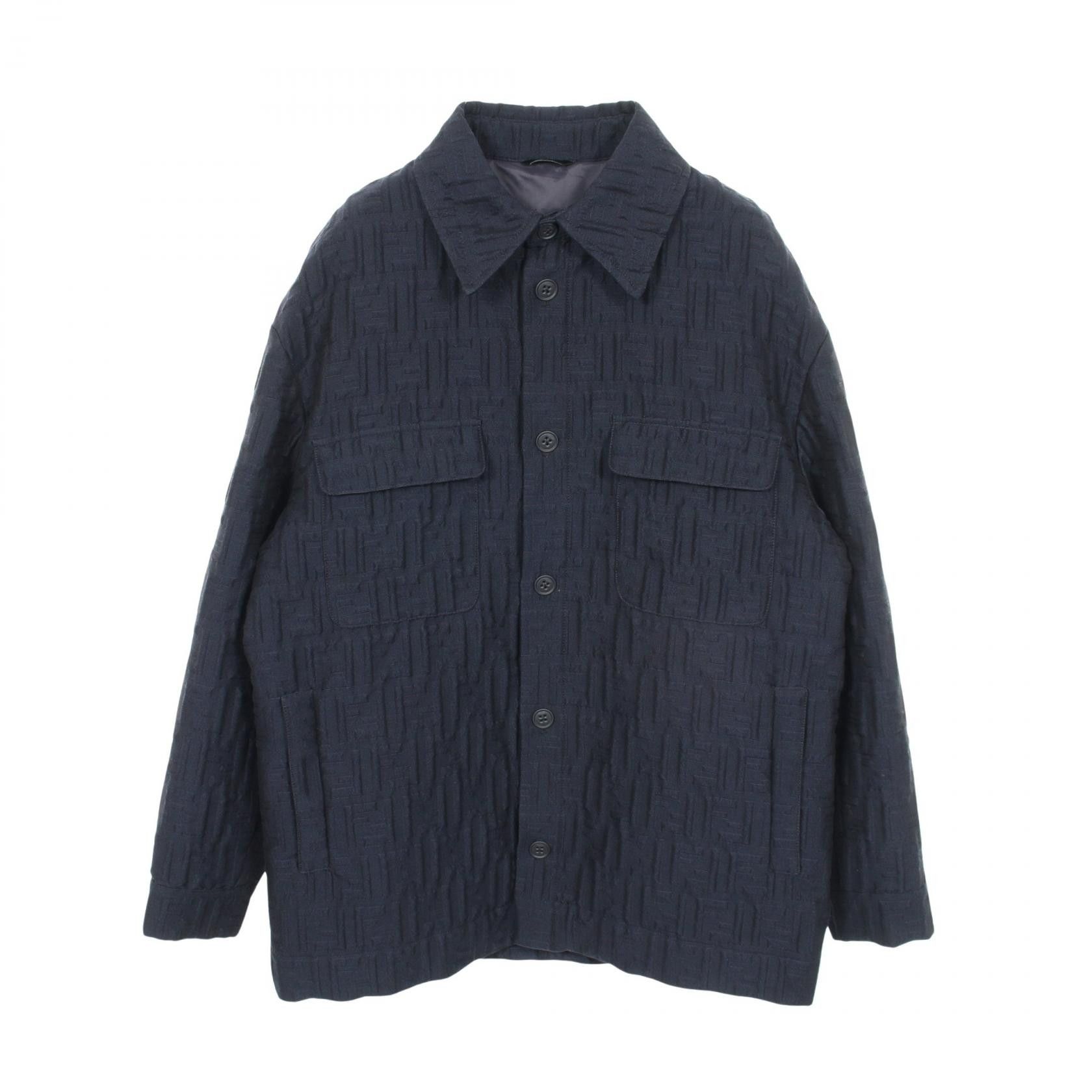 Fendi Fendi Fendi FF Emboss Wool Nylon Cotton Jacket Textile Outerwear FW1286AQMO DUTY FREE for USA Size ONE SIZE - 1 Thumbnail