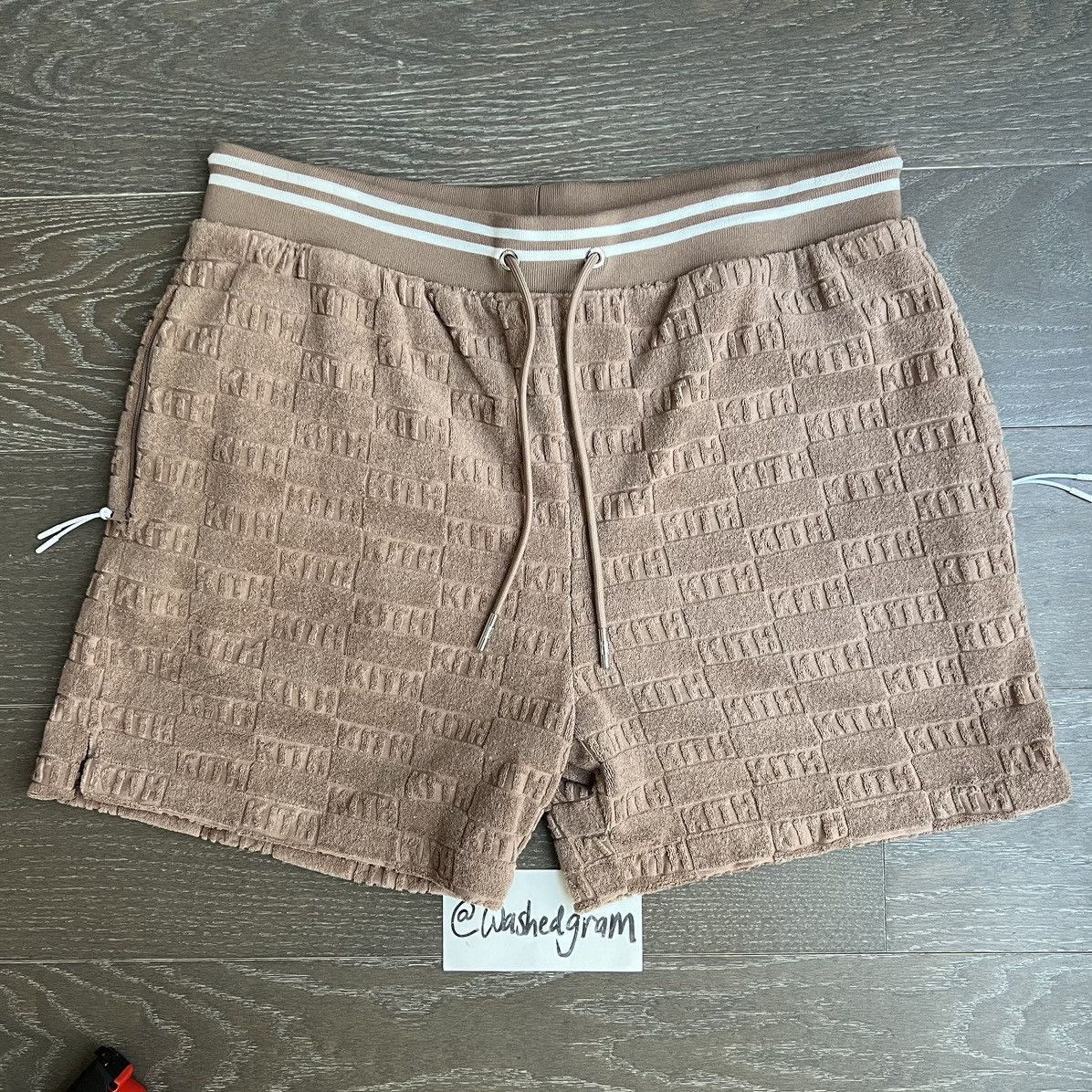 image of Kith Graham Short Clay Brown Terry (Size L), Men's (Size 33)