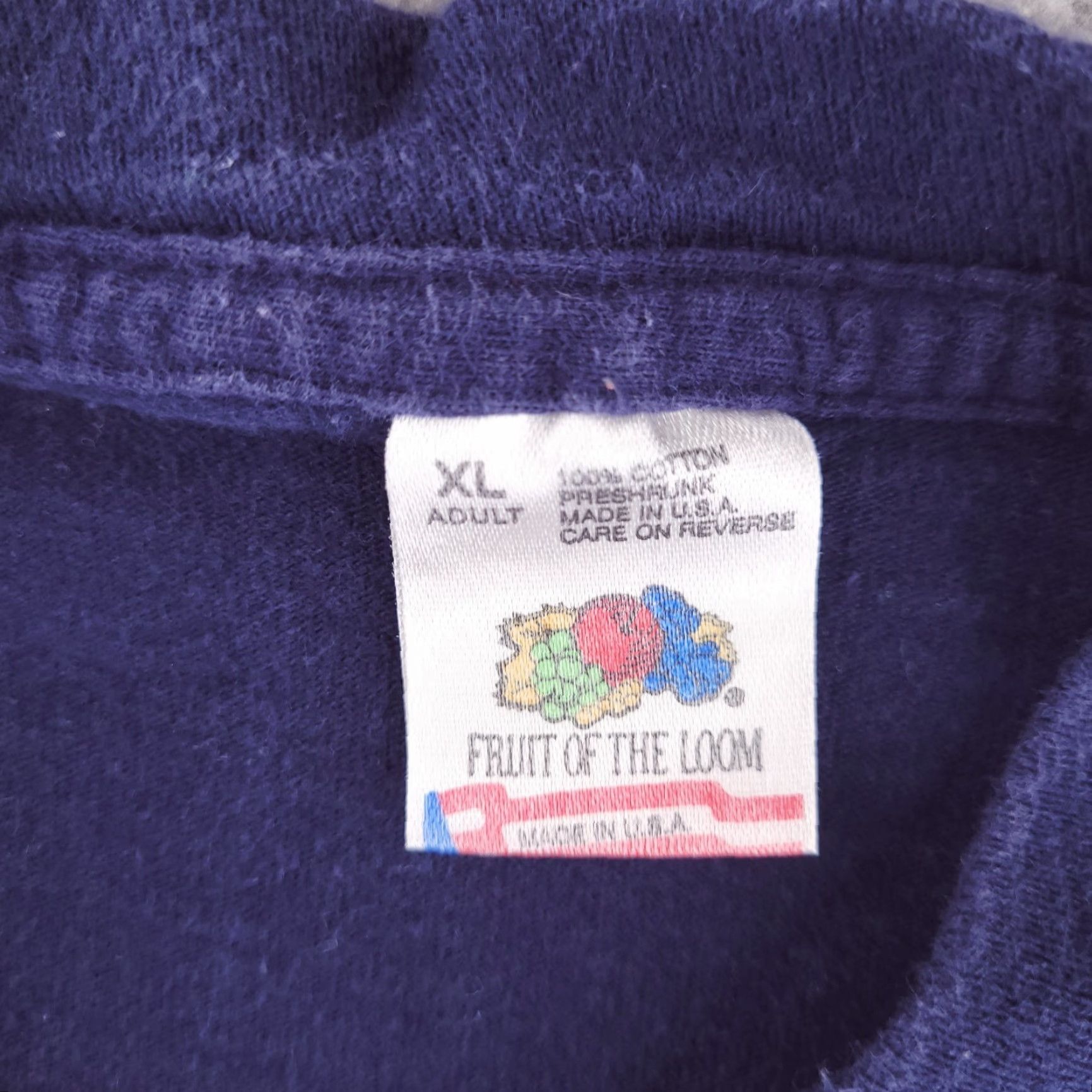Fruit Of The Loom VINTAGE Fruit of the Loom Shirt Mens XL blue Short Sleeve Manpower USA T-Shirt Boys? Wait. Not Boys. End. Size US XL / EU 56 / 4 - 4 Thumbnail