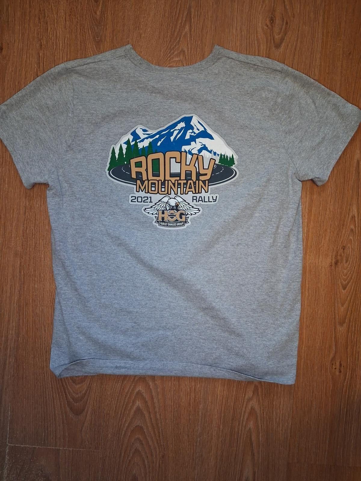 Harley Davidson Harley Davidson T Shirt XL Gray Cotton Rocky Mountain HOG Size US XL / EU 56 / 4 - 6 Thumbnail