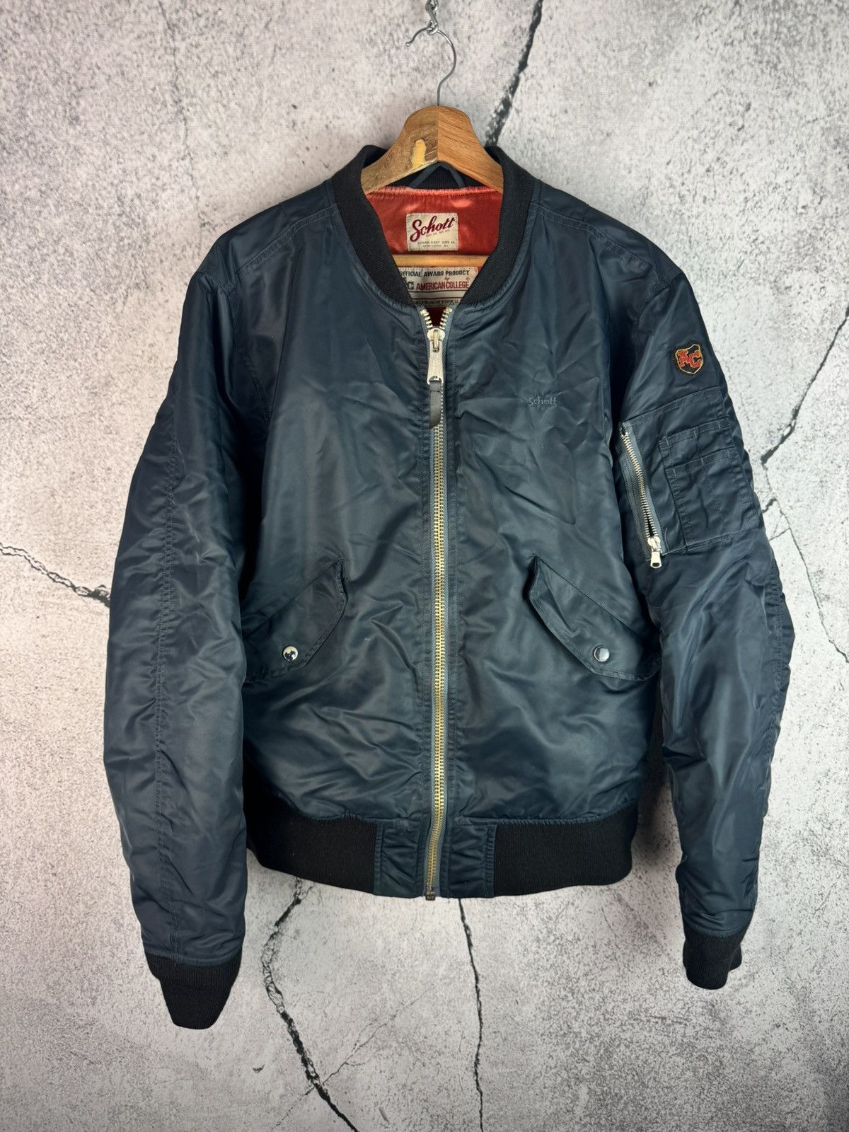 Schott NYC American College Bomer Jacket