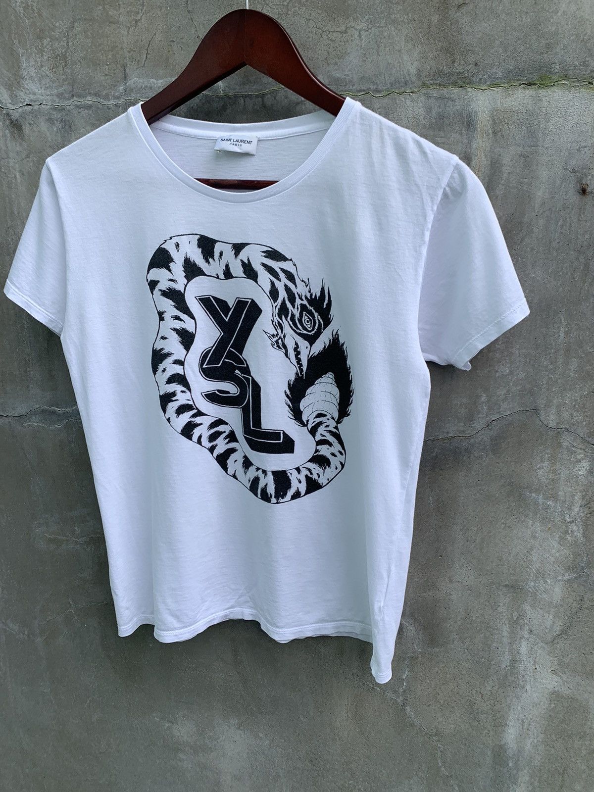 Saint Laurent Paris Rattlesnake Tee Size S / US 4 / IT 40 - 3 Thumbnail