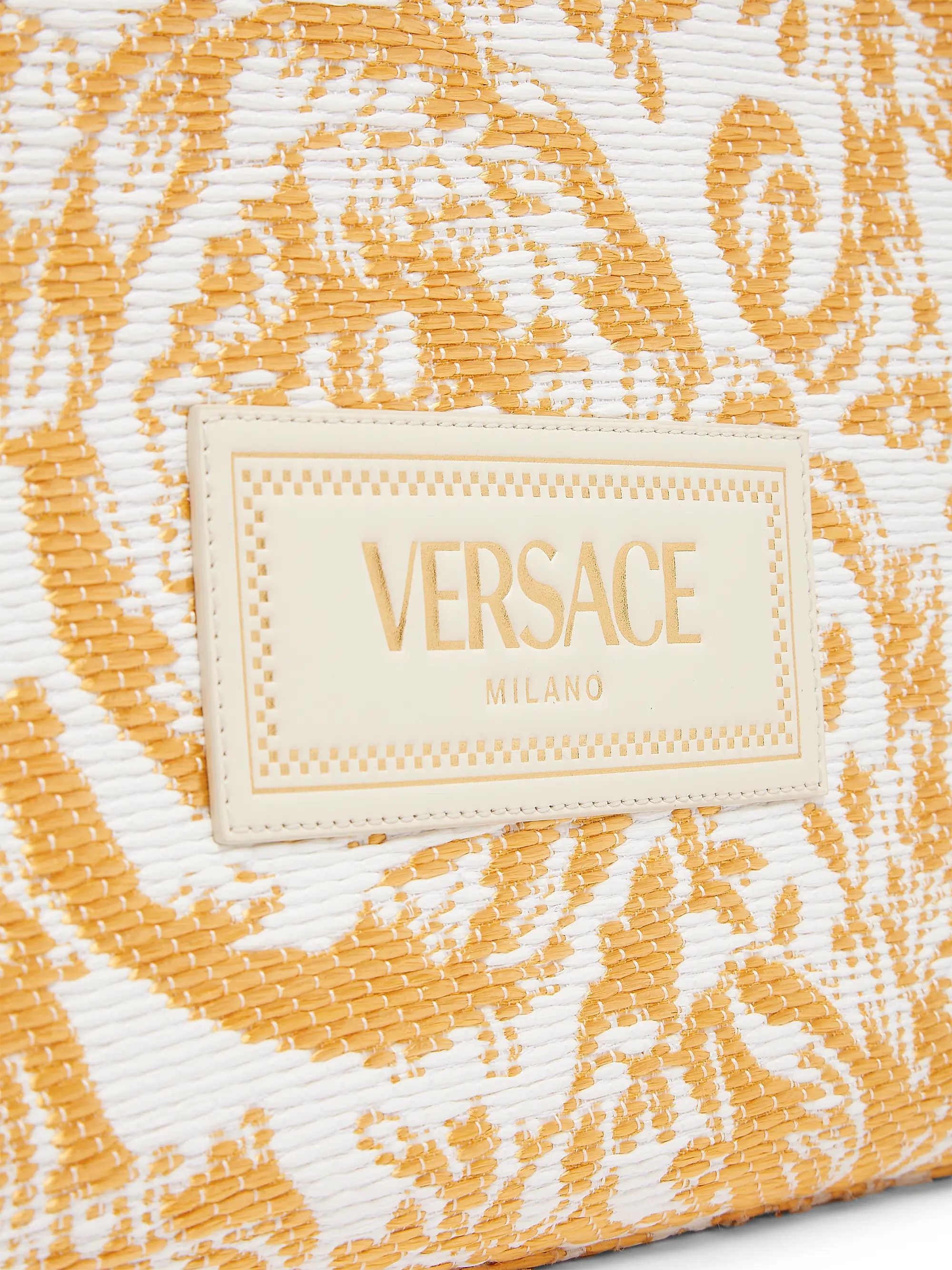 Versace os11x0126 Size: OS / Large Athena Jacquard Raffia Tote Bag Size ONE SIZE - 6 Thumbnail