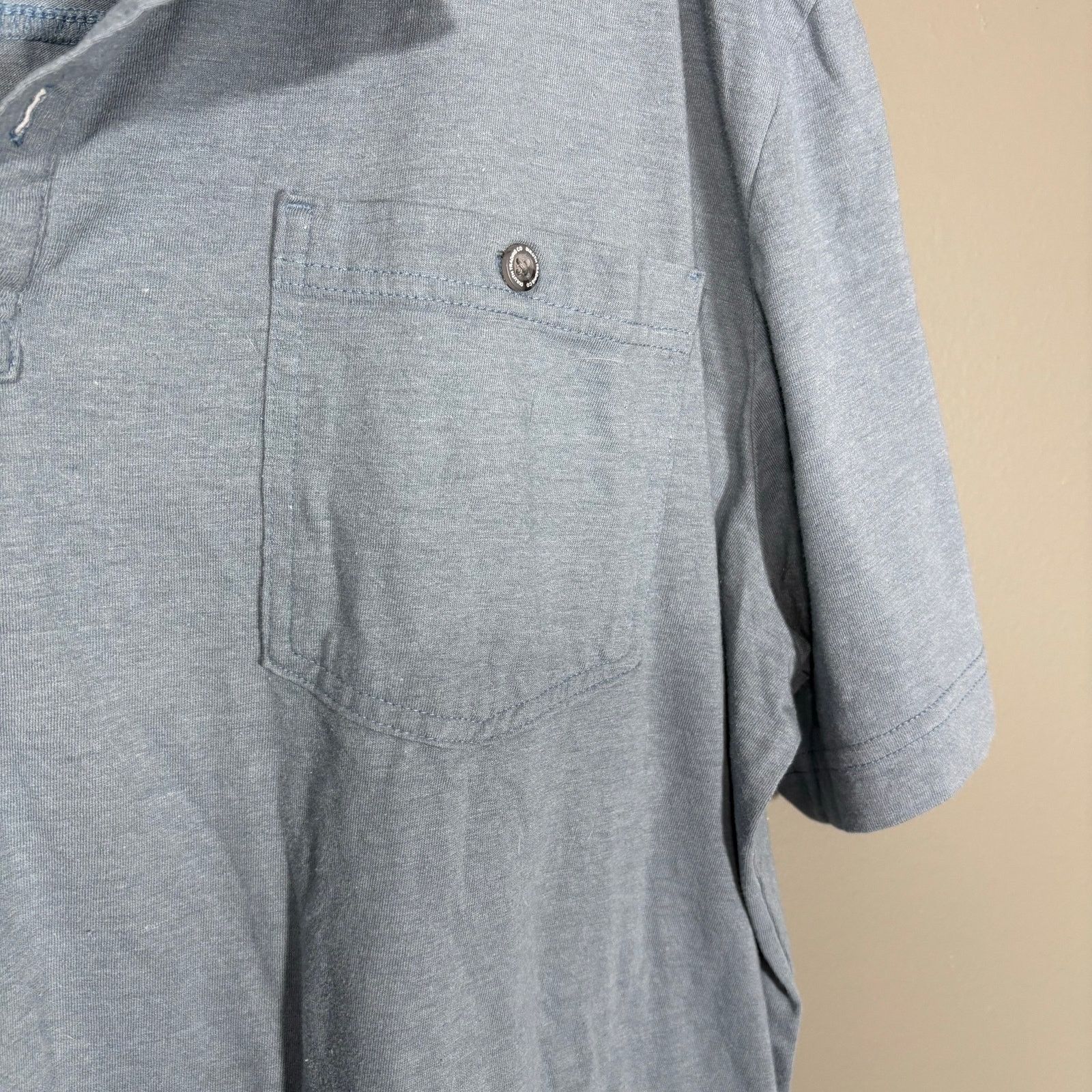 Duluth Trading Company Duluth Trading Company Men's Blue Henley Pocket Tee - 2XL Size US XXL / EU 58 / 5 - 4 Thumbnail