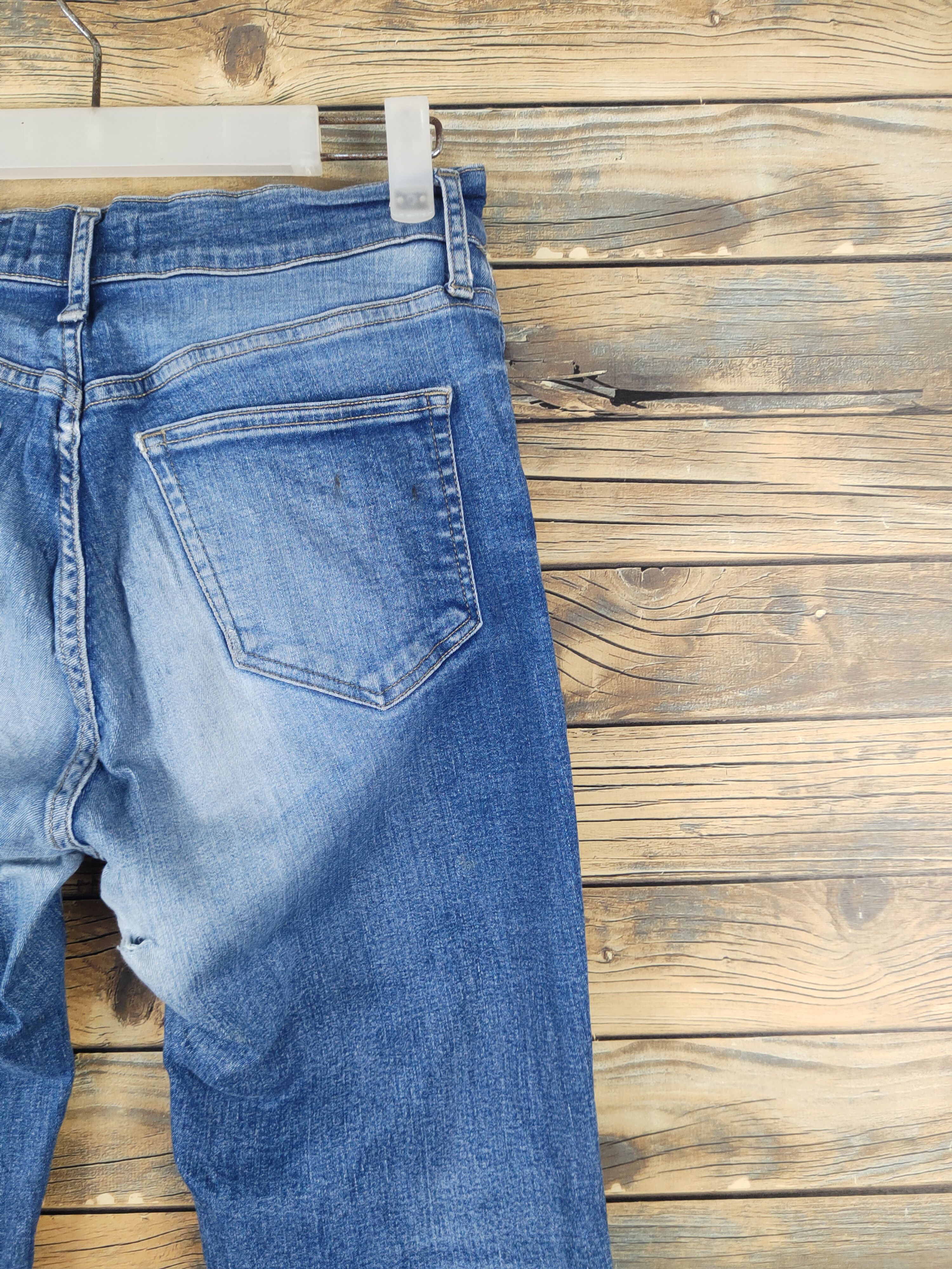Japanese Brand Japan vintage Blue Distressed Ripped denim Jeans #W1993 Size US 28 / EU 44 - 11 Thumbnail