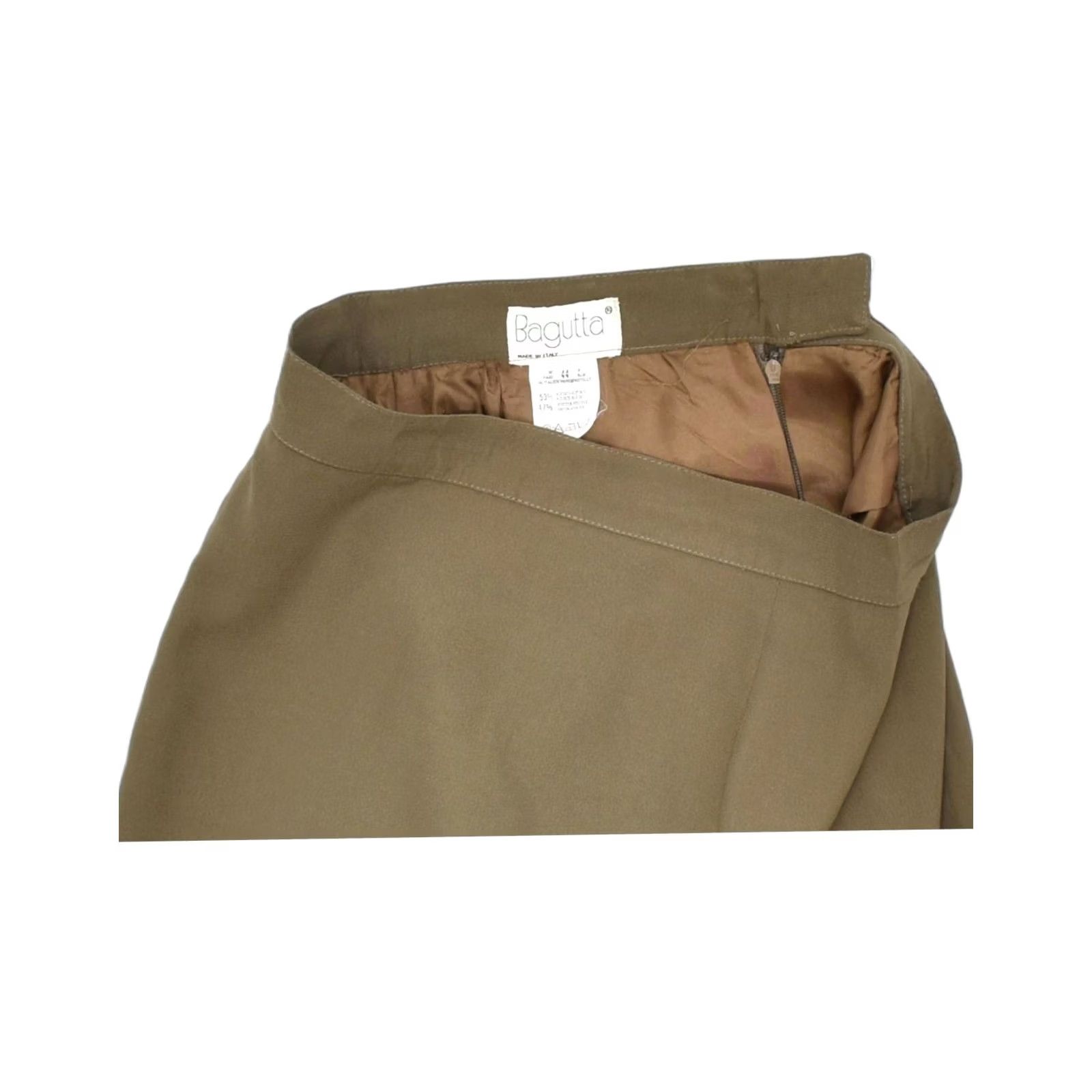 Vintage BAGUTTA Womens A-Line Skirt Medium Brown Acetate Size 32" / US 10 / IT 46 - 3 Thumbnail