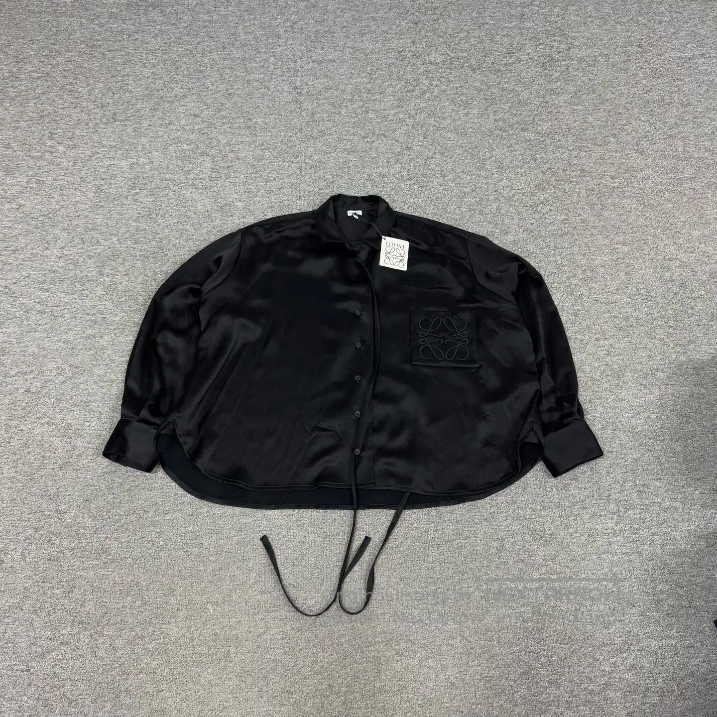 Loewe Loewe Logo Black Silk Long. Size S / US 4 / IT 40 - 3 Thumbnail