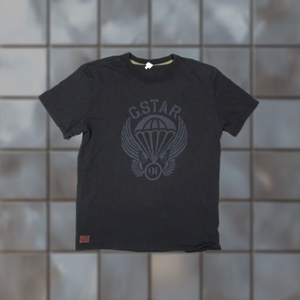 G-Star G-Star Mens Black Short Sleeve Crew Neck Aero Parachute T-Shirt Extra Large Size US XL / EU 56 / 4 - 1 Thumbnail