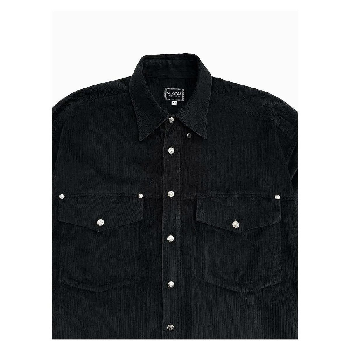 Versace Versace Corduroy Oversized Shirt Size US M / EU 48-50 / 2 - 2 Thumbnail