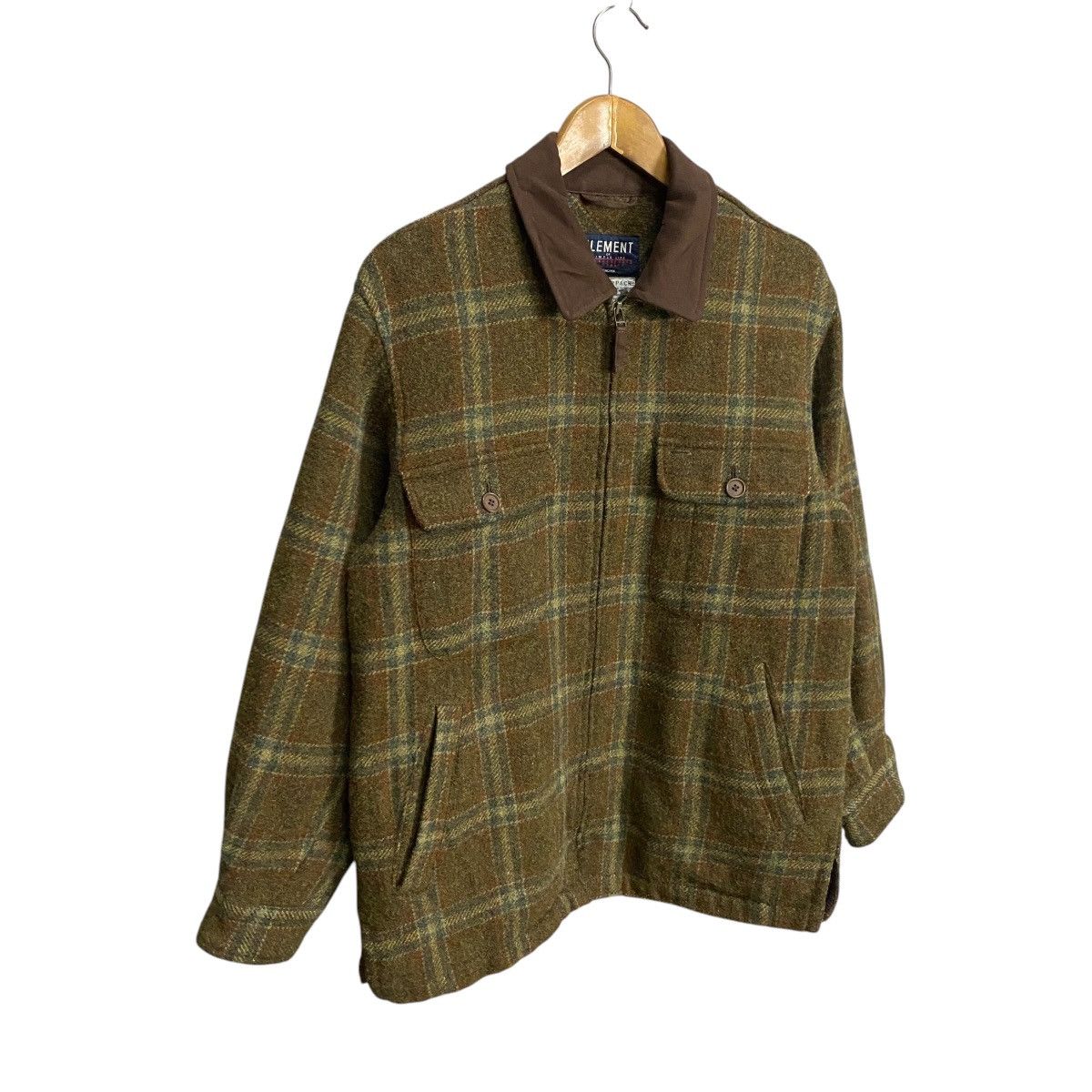 Flannel × Japanese Brand Element Of simple life flannel zipper jacket Size US M / EU 48-50 / 2 - 2 Thumbnail