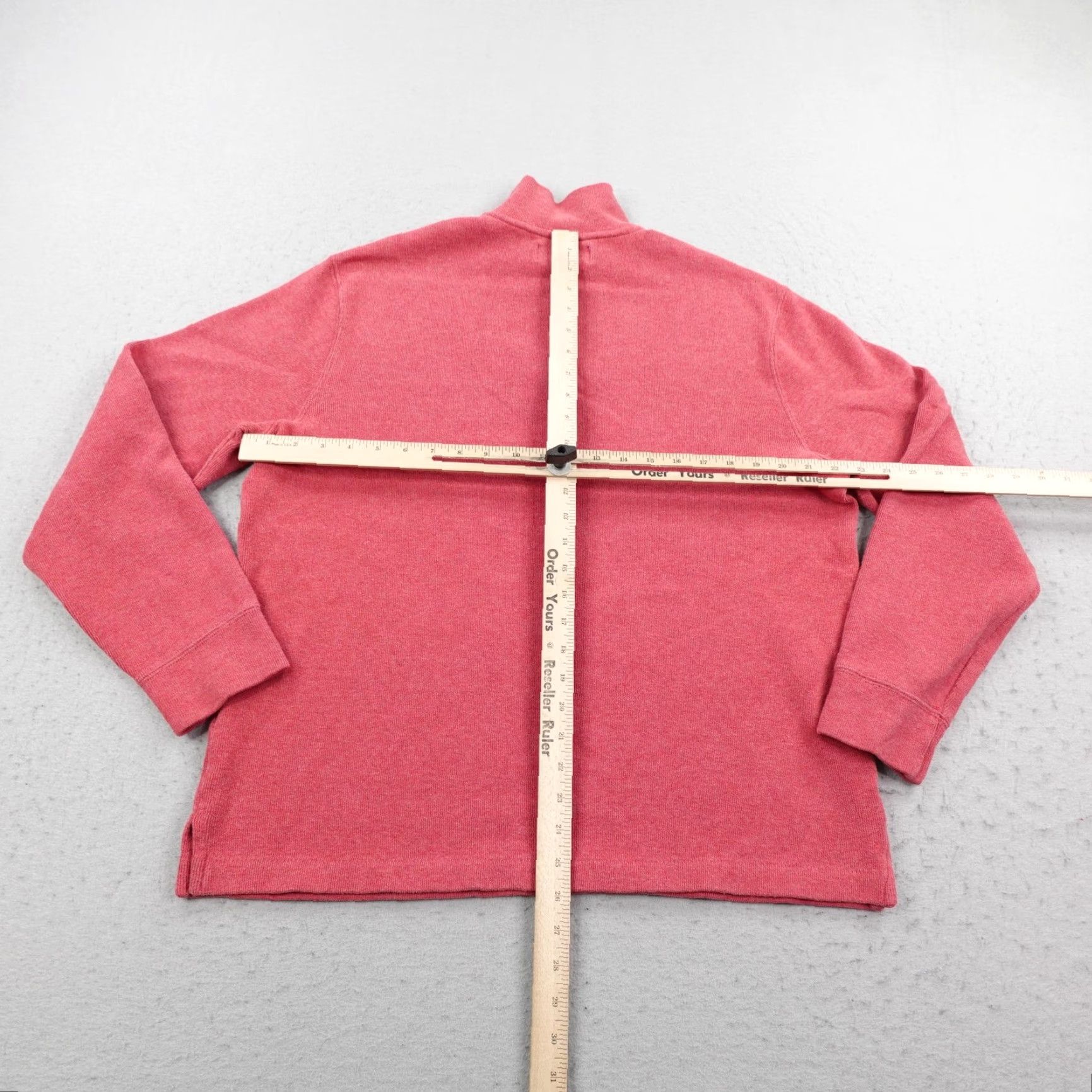 Polo Ralph Lauren Polo Ralph Lauren Sweater Mens Large Red 1/4 Zip Mock Neck Pullover Pony Logo Size US L / EU 52-54 / 3 - 5 Thumbnail