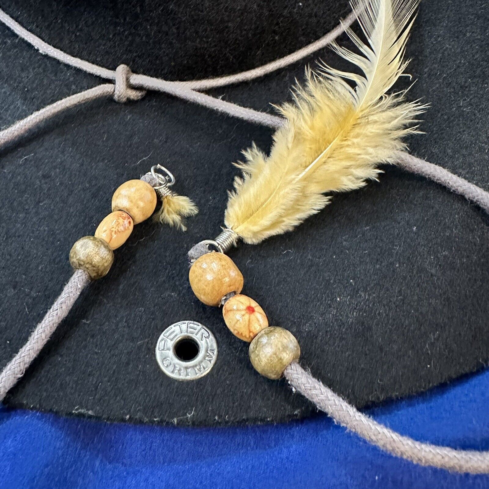 Other Peter Grimm cowboy hat Tassel Feather Western Equestrian Size ONE SIZE - 3 Thumbnail
