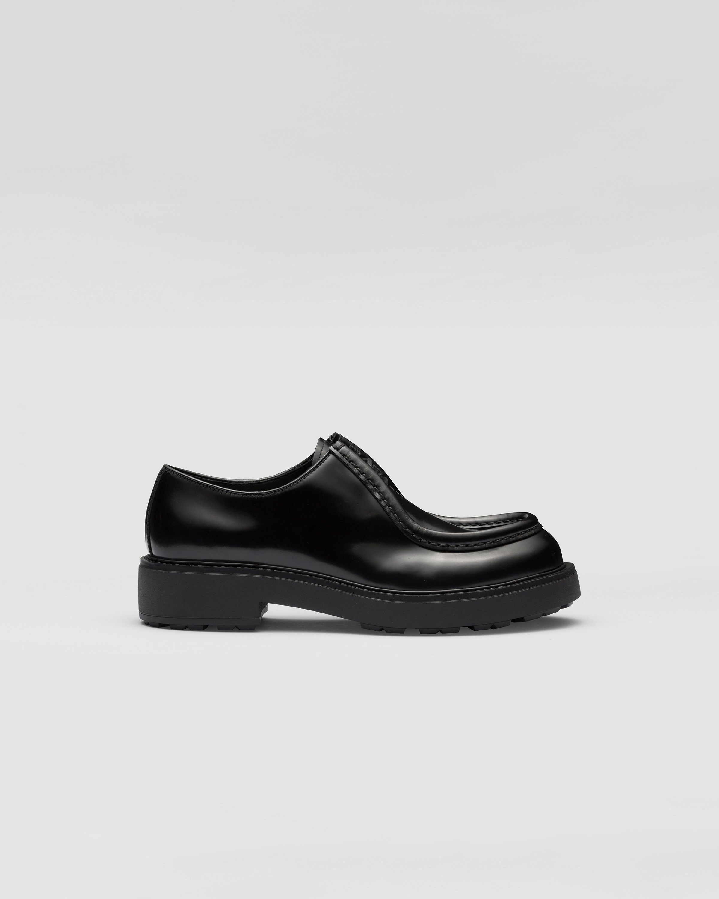 Prada o1la1rc1a0925 Diapason Opaque Brushed Lace-Up Shoes Size US 11 / EU 44 - 2 Thumbnail