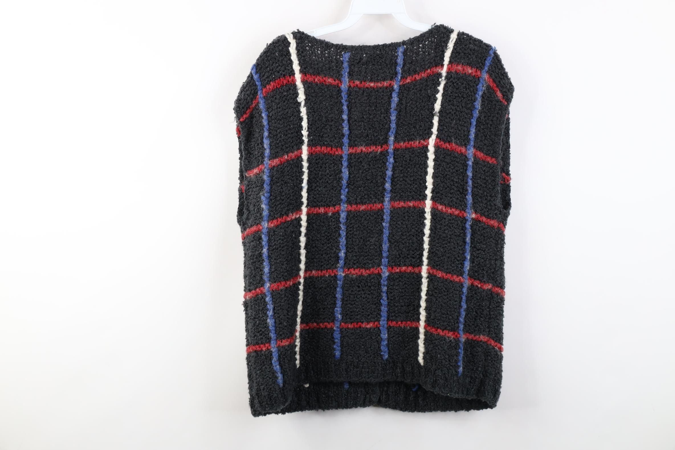 Vintage Vintage 80s 90s Streetwear Blend Textured Knit Sweater Vest Size M / US 6-8 / IT 42-44 - 8 Thumbnail