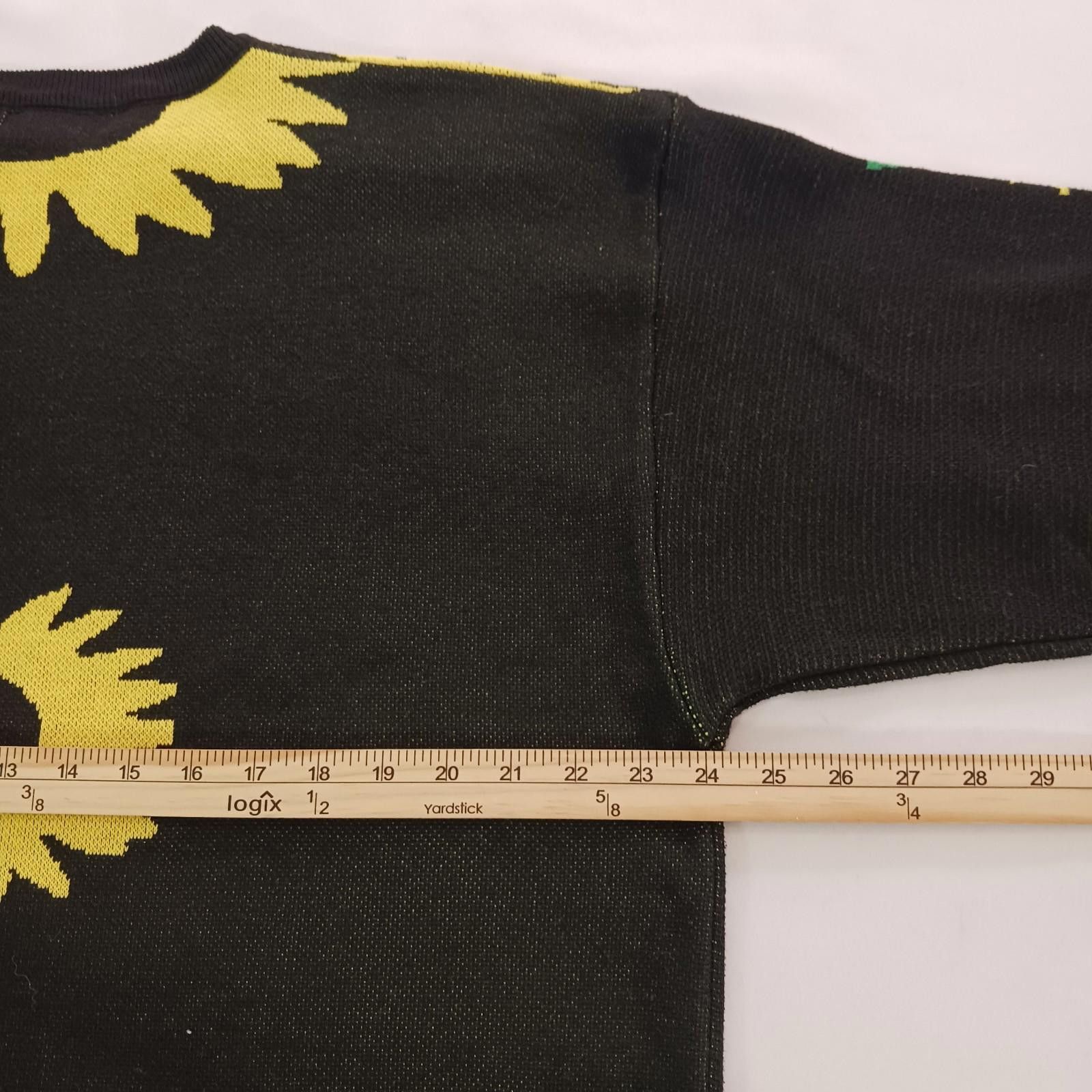 Designer Daisy Street Sweater Womens Black/Yellow Sunflower Sweater L Size L / US 10 / IT 46 - 5 Thumbnail