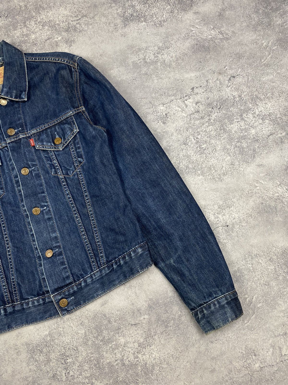 Levi's Vintage Levis Denim Jeans Trucker Jacket Bomber Size M / US 6-8 / IT 42-44 - 3 Thumbnail