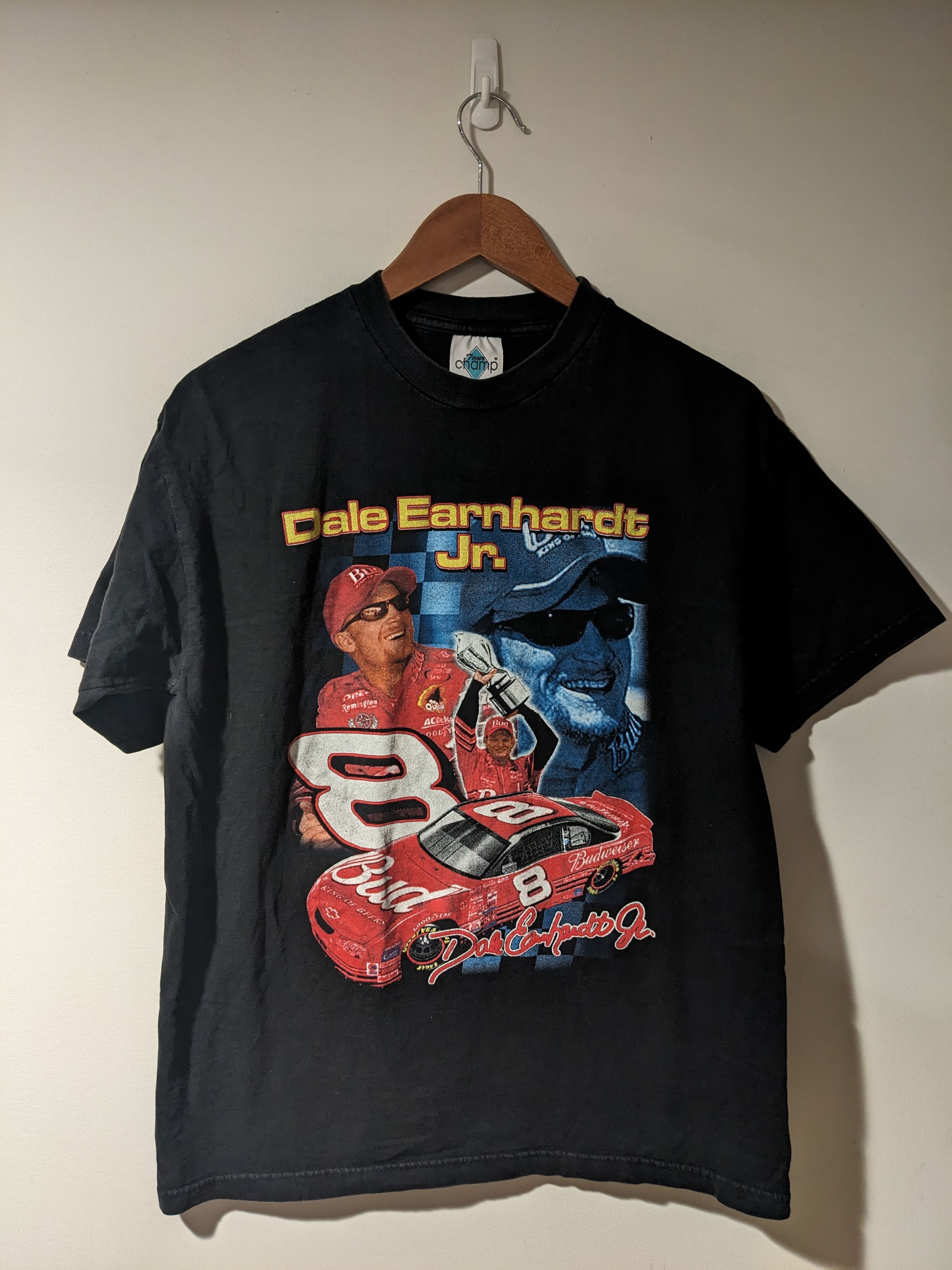 Chase Authentics × NASCAR × Vintage Vintage 90s Dale Earnhardt Jr Nascar Championship T-Shirt Size US L / EU 52-54 / 3 - 1 Thumbnail